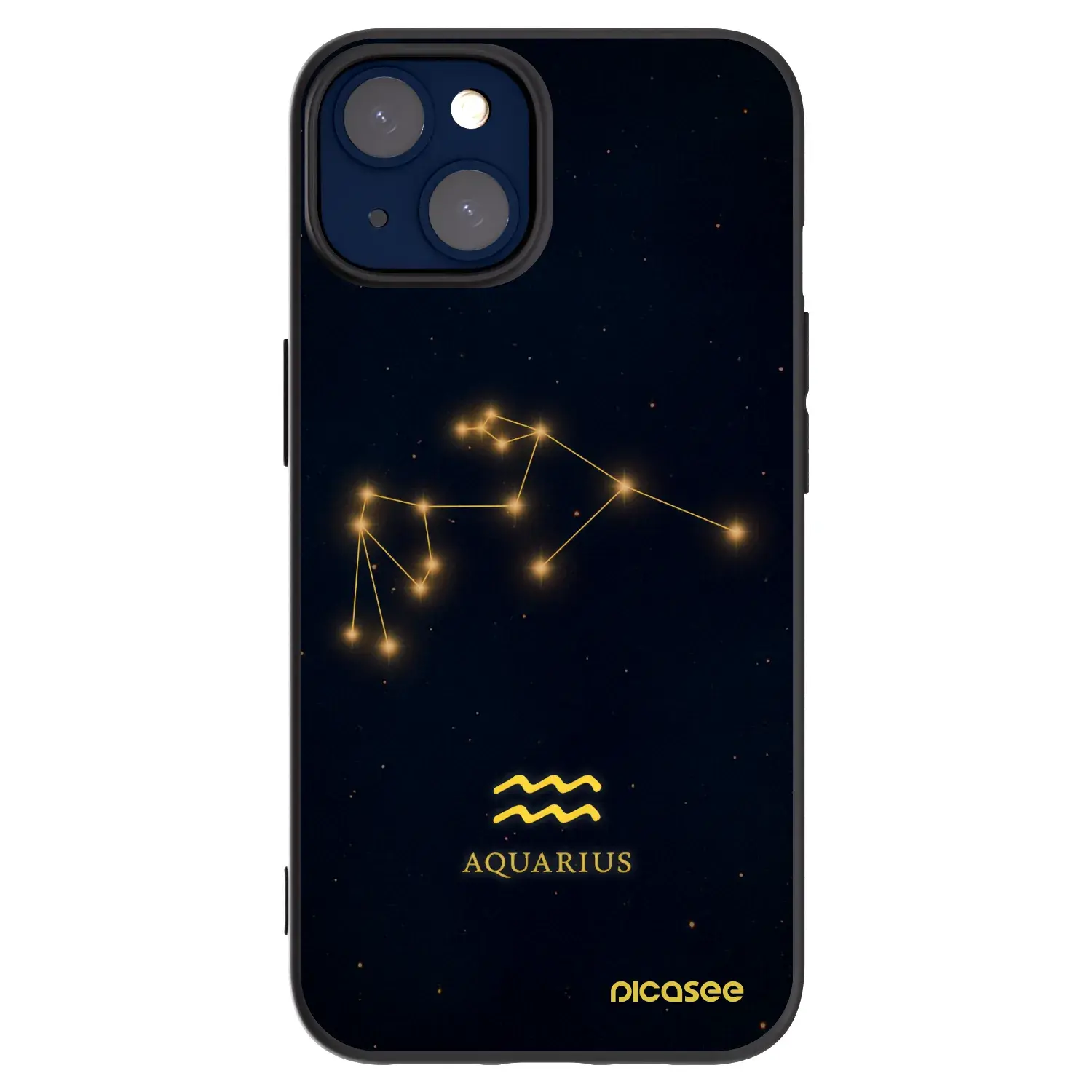Silikonový černý obal pro Apple iPhone 14 - AQUARIUS