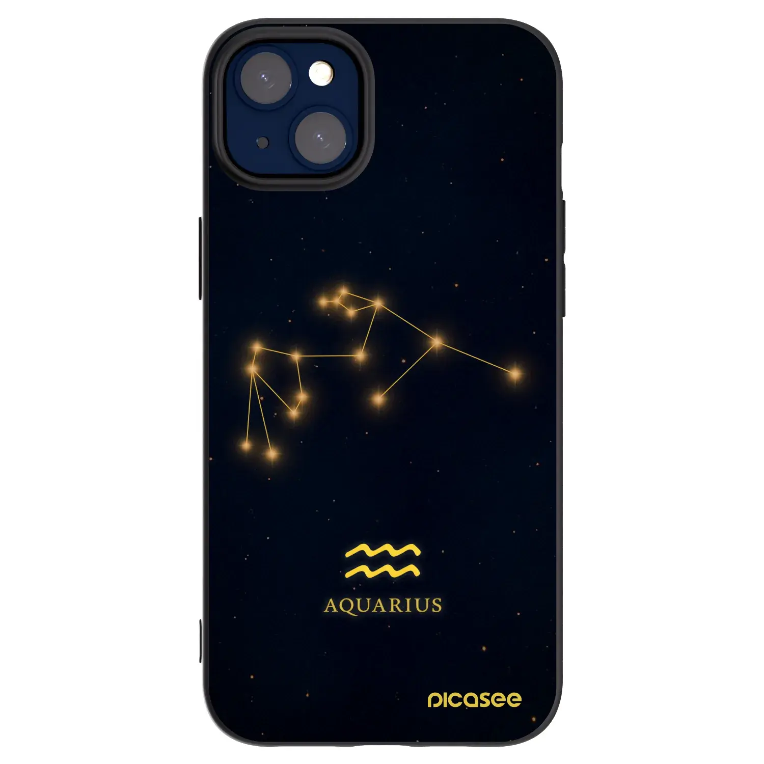 Silikonový černý obal pro Apple iPhone 14 Plus - AQUARIUS