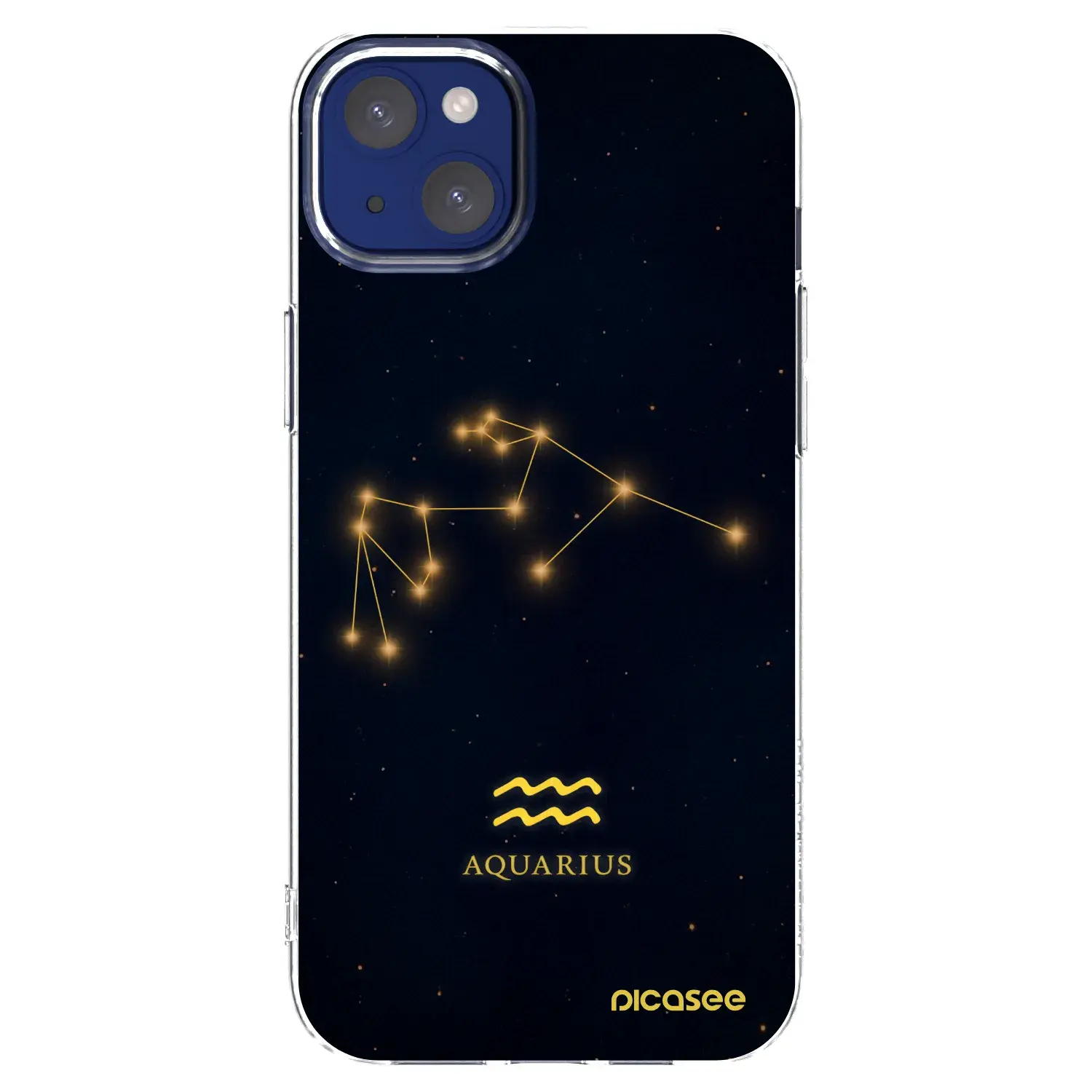 Silikonový průhledný obal pro Apple iPhone 14 Plus - AQUARIUS