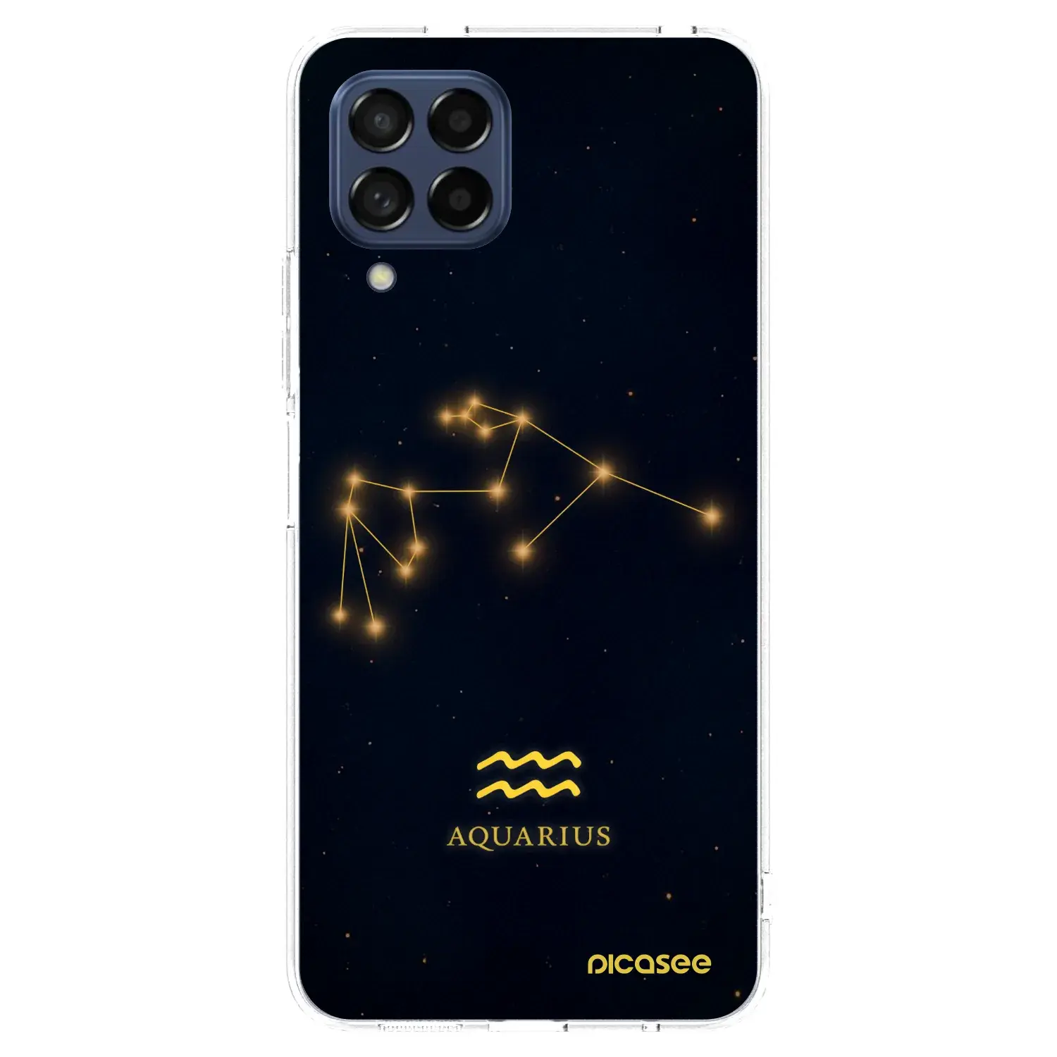 Silikonový průhledný obal pro Samsung Galaxy M53 5G - AQUARIUS