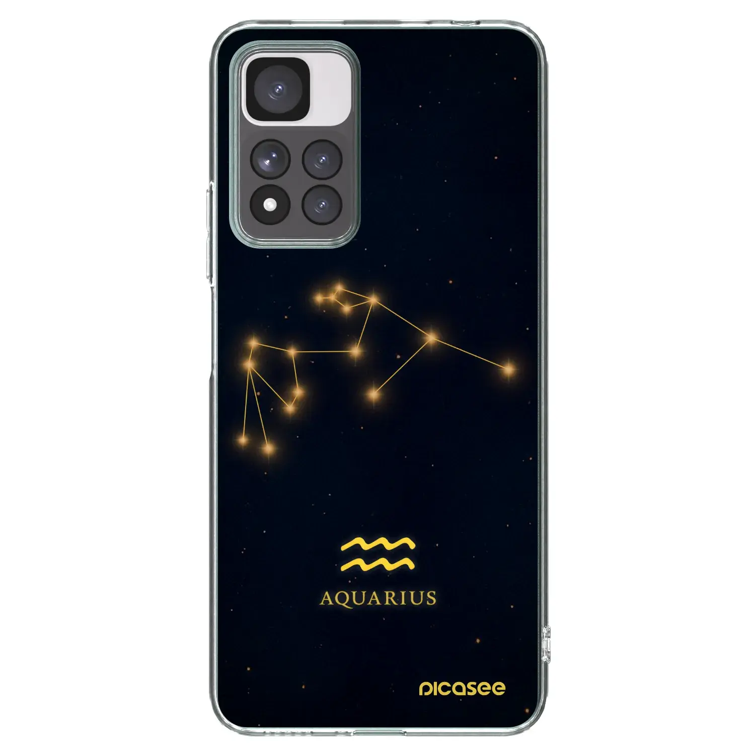 Silikonový průhledný obal pro Xiaomi Redmi Note 11 Pro+ 5G - AQUARIUS