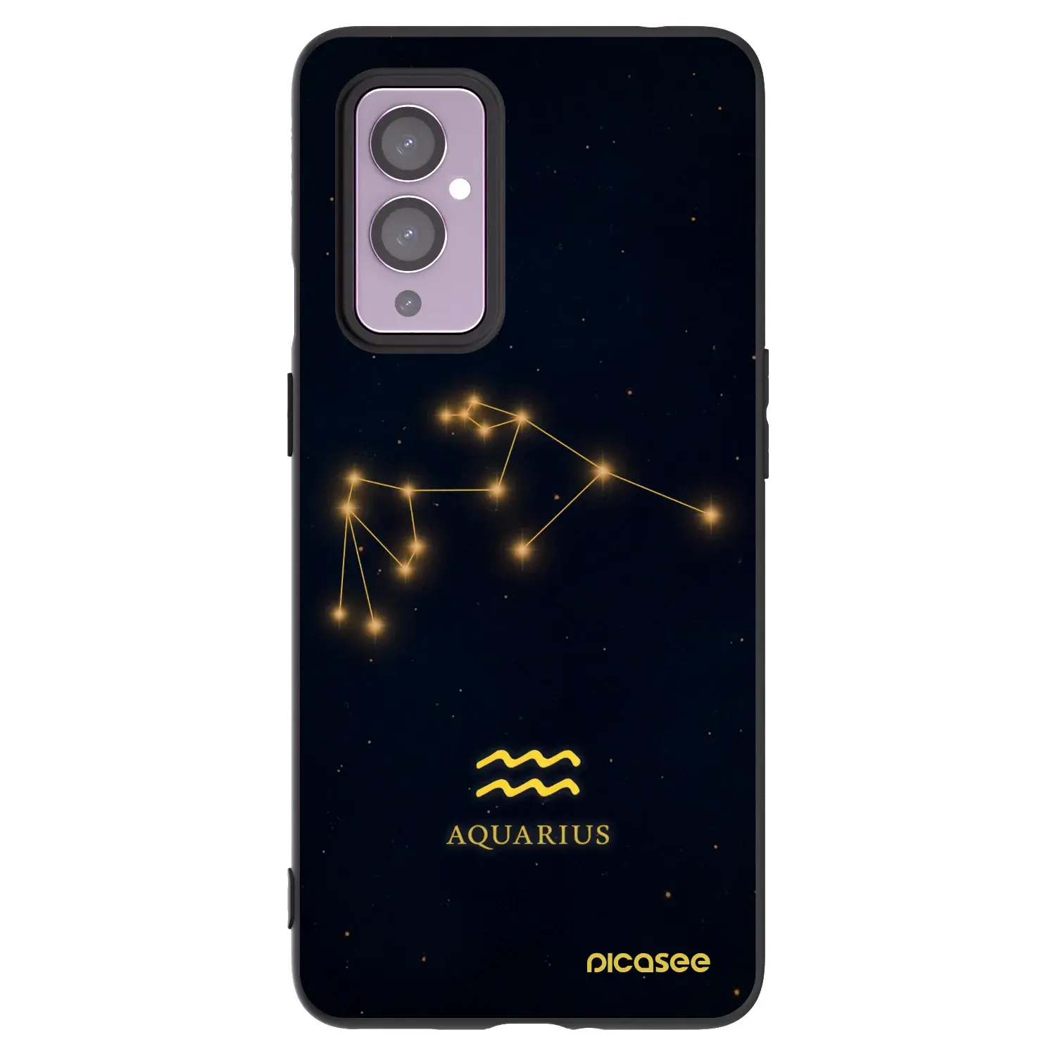 Silikonový černý obal pro OnePlus 9 - AQUARIUS