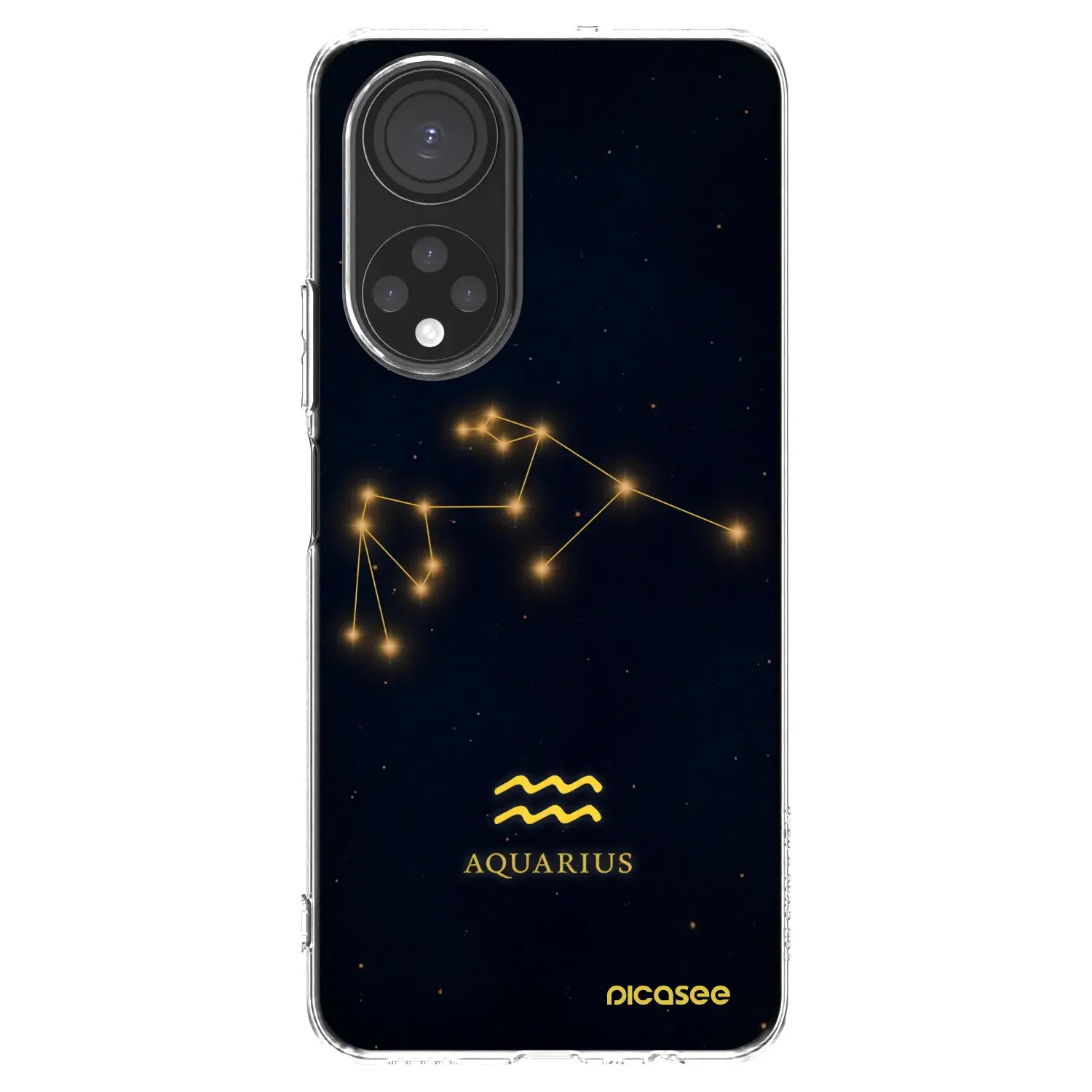 Silikonový průhledný obal pro Honor X7 - AQUARIUS