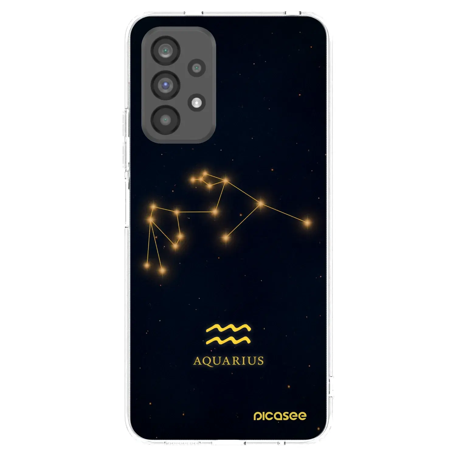 Silikonový průhledný obal pro Samsung Galaxy A73 5G - AQUARIUS