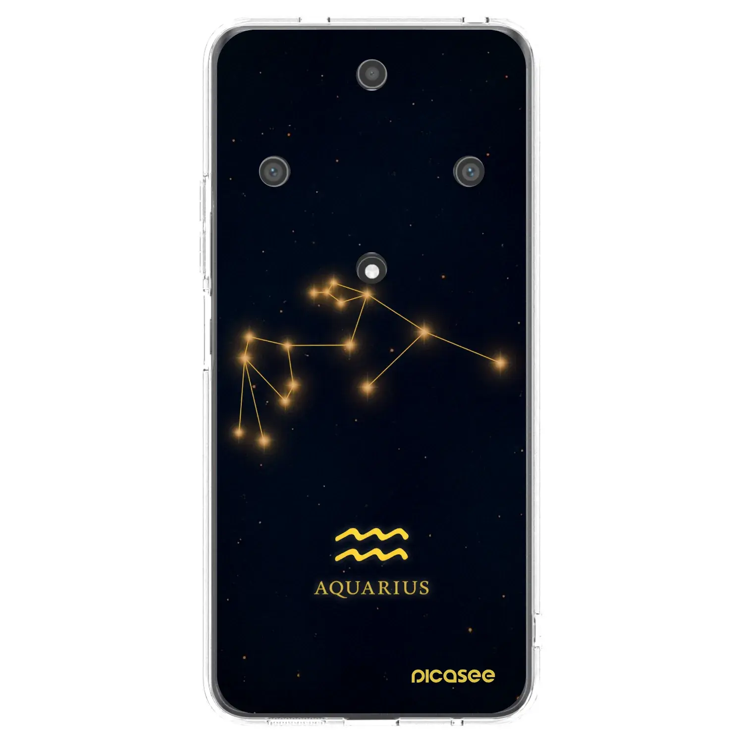 Silikonový průhledný obal pro Honor Magic5 Lite 5G - AQUARIUS