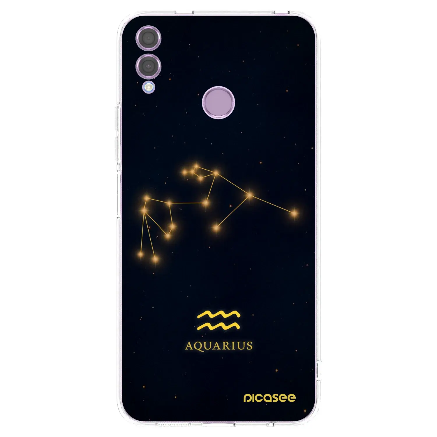 Silikonový průhledný obal pro Honor 8X - AQUARIUS