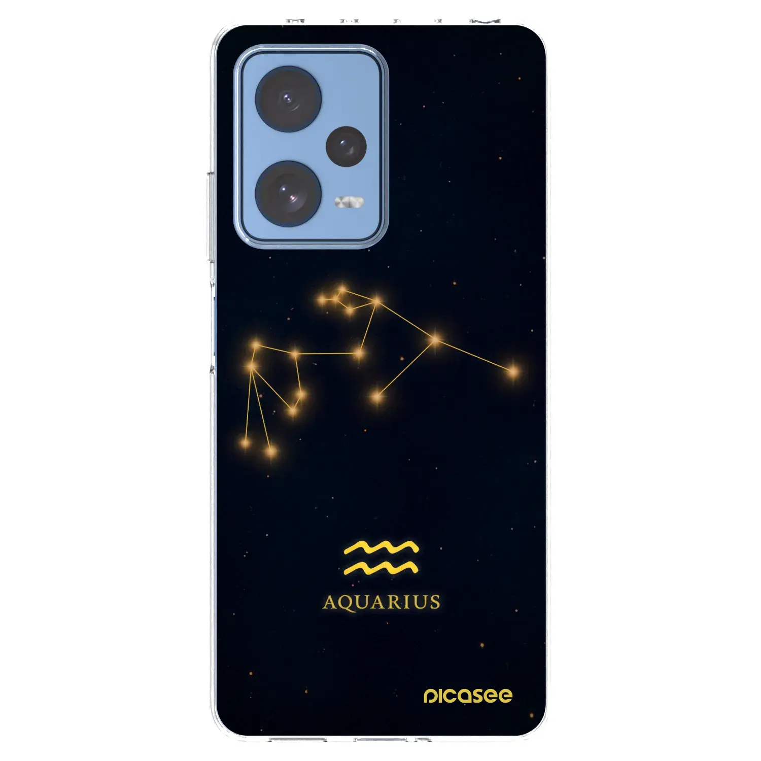 Silikonový průhledný obal pro Xiaomi Redmi Note 12 Pro 5G - AQUARIUS