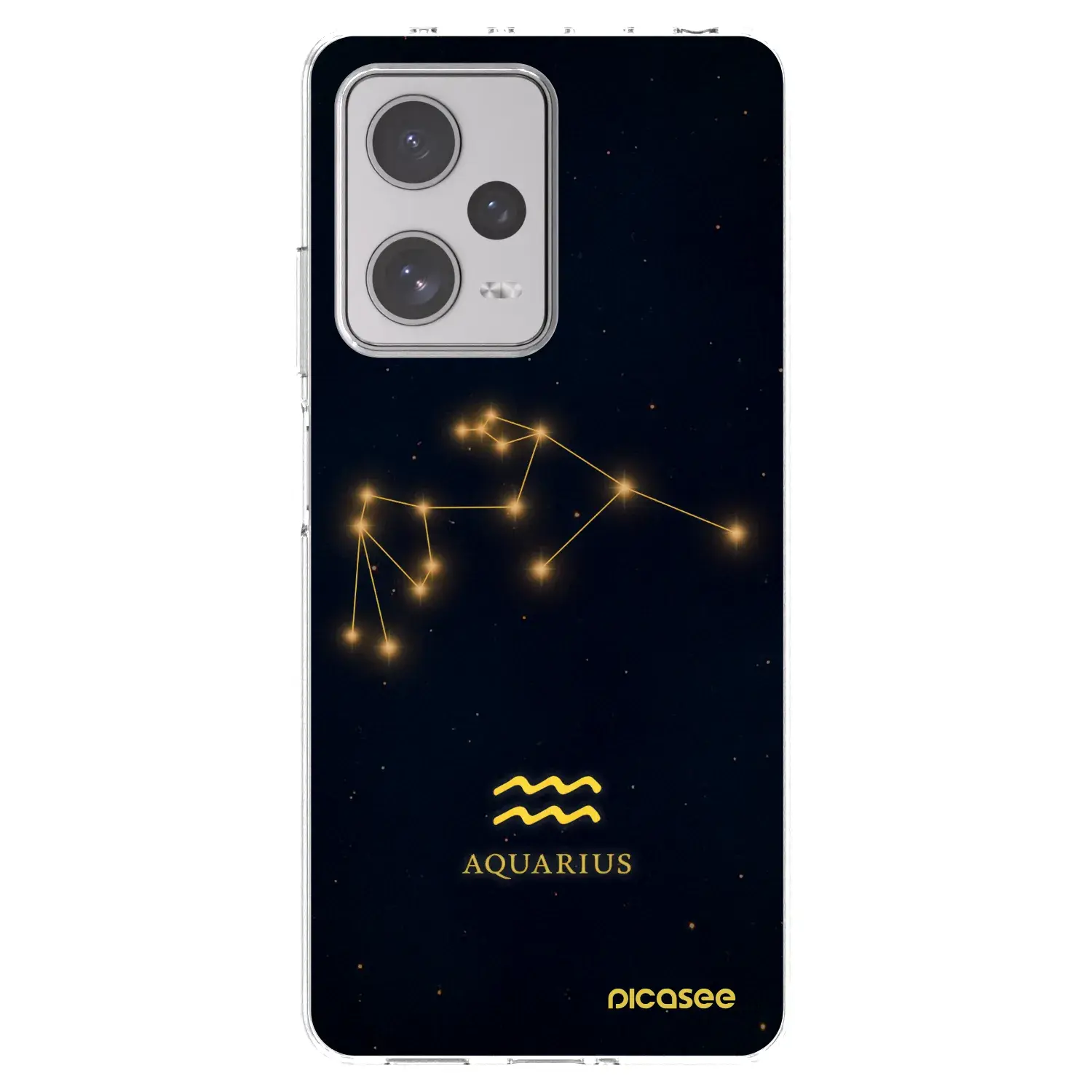 Silikonový průhledný obal pro Xiaomi Redmi Note 12 Pro+ 5G - AQUARIUS