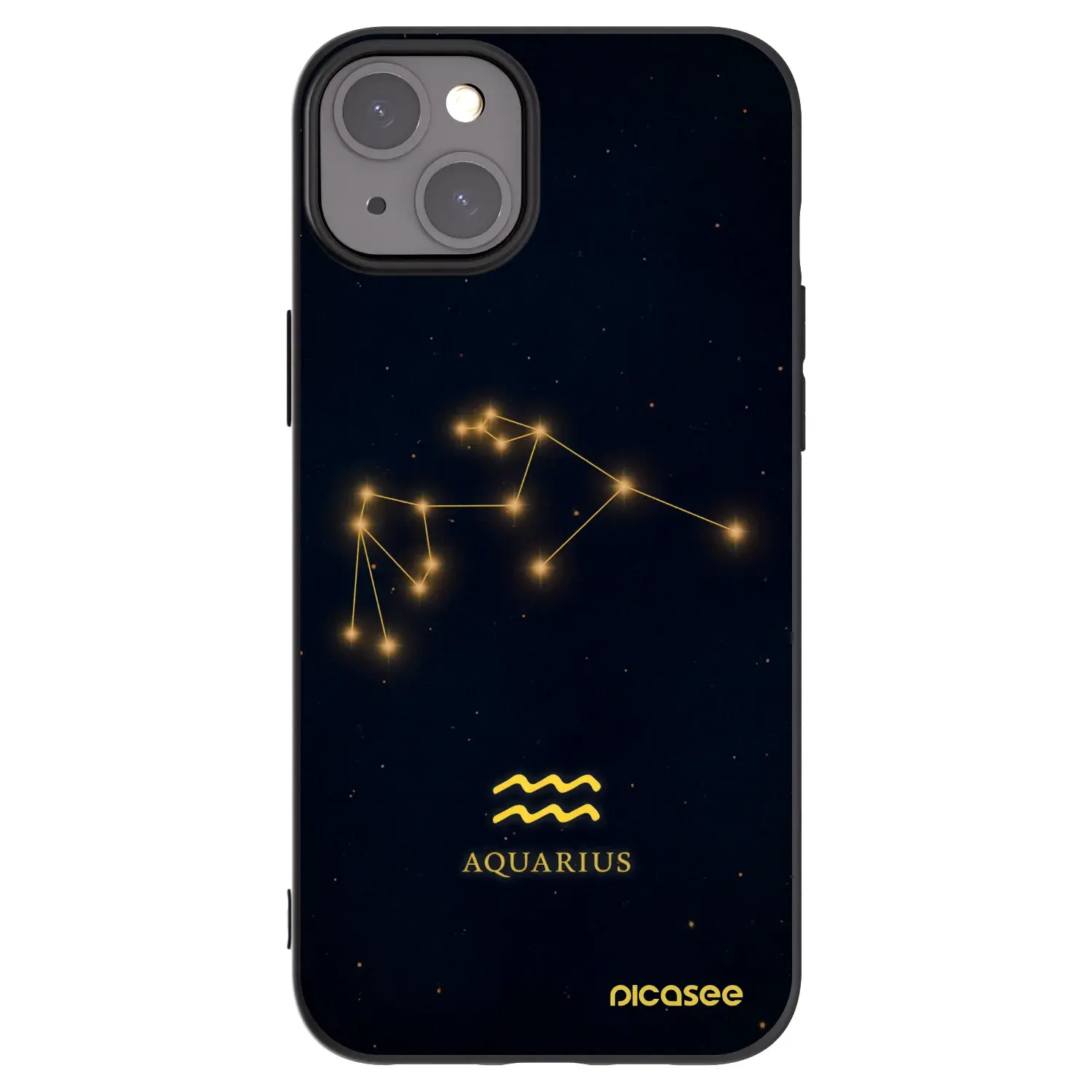 Silikonový černý obal pro Apple iPhone 15 Plus - AQUARIUS