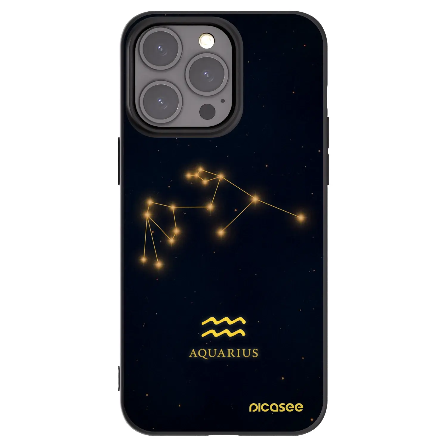 Silikonový černý obal pro Apple iPhone 15 Pro Max - AQUARIUS