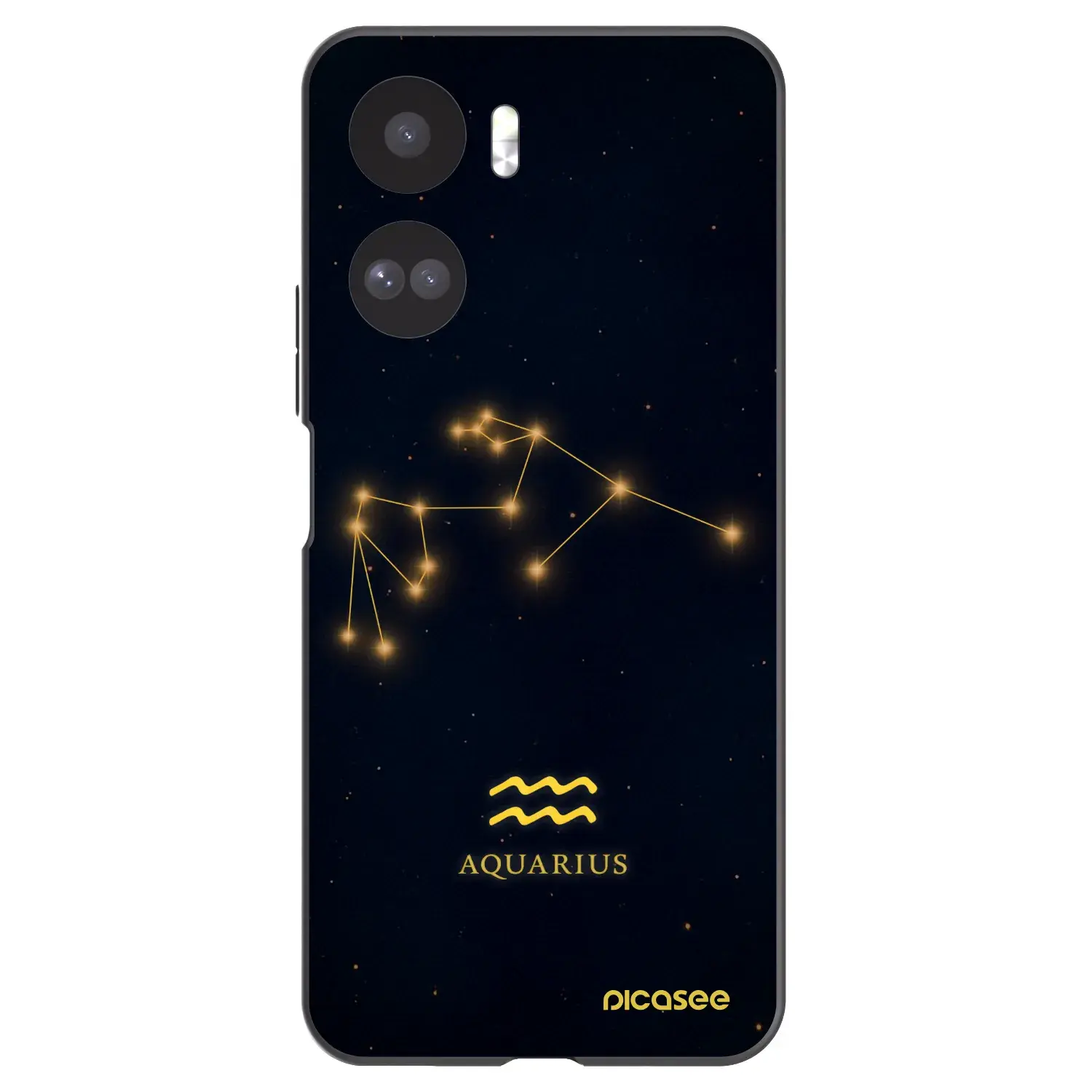 Silikonový černý obal pro Honor 90 Lite 5G - AQUARIUS