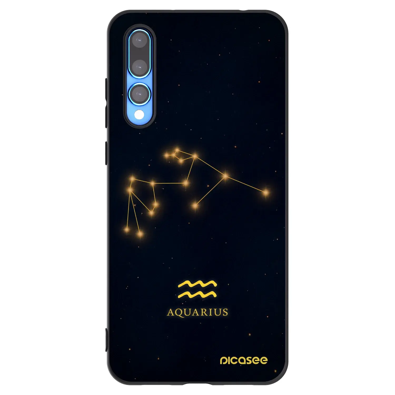 Silikonový černý obal pro Huawei P20 Pro - AQUARIUS