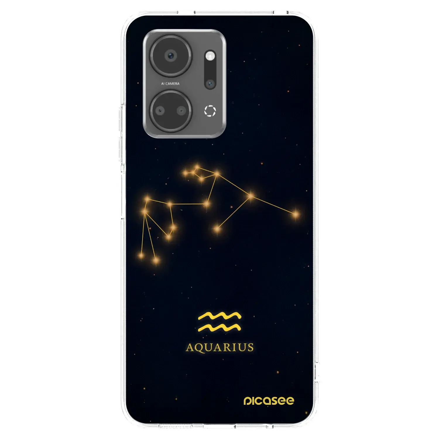 Silikonový průhledný obal pro Honor X7a - AQUARIUS