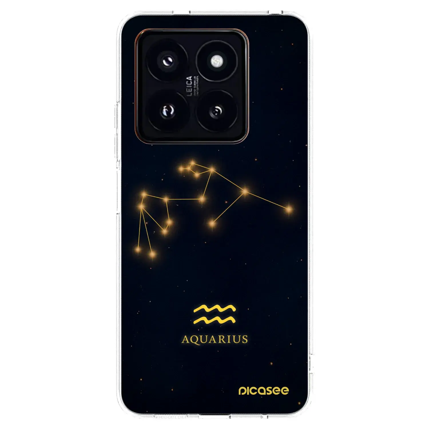 Silikonový průhledný obal pro Xiaomi 14 Pro - AQUARIUS