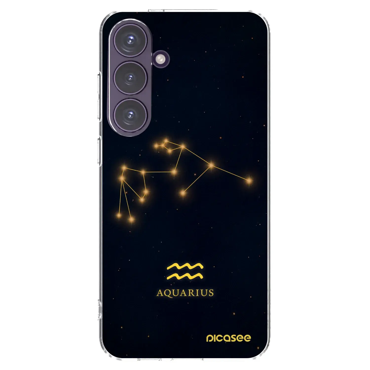 Silikonový průhledný obal pro Samsung Galaxy S24+ S926B 5G - AQUARIUS