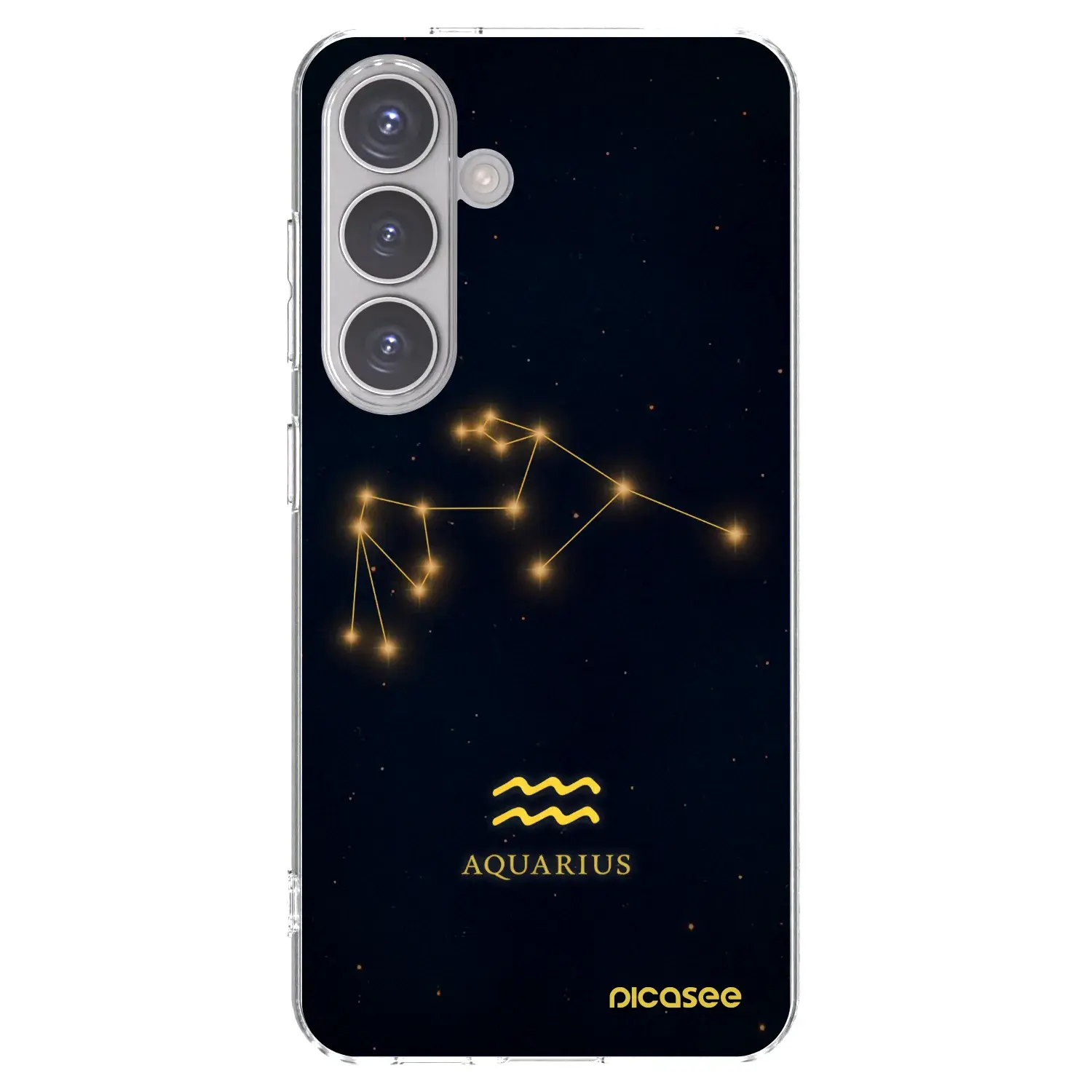 Silikonový průhledný obal pro Samsung Galaxy S24 S921B 5G - AQUARIUS