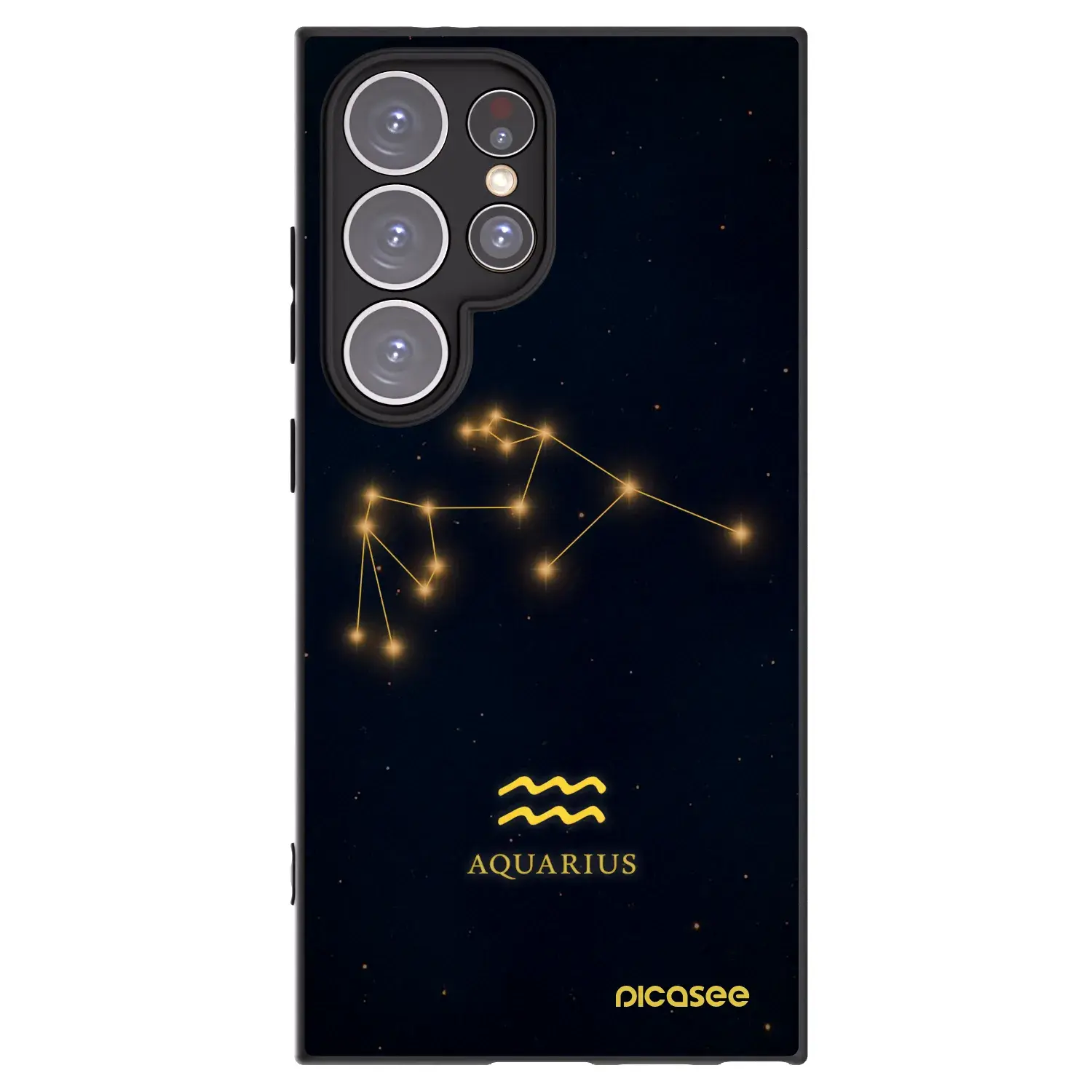 Silikonový černý obal pro Samsung Galaxy S24 Ultra S928B 5G - AQUARIUS