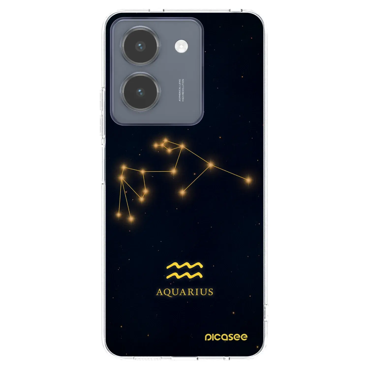 Silikonový průhledný obal pro Vivo Y36 4G - AQUARIUS
