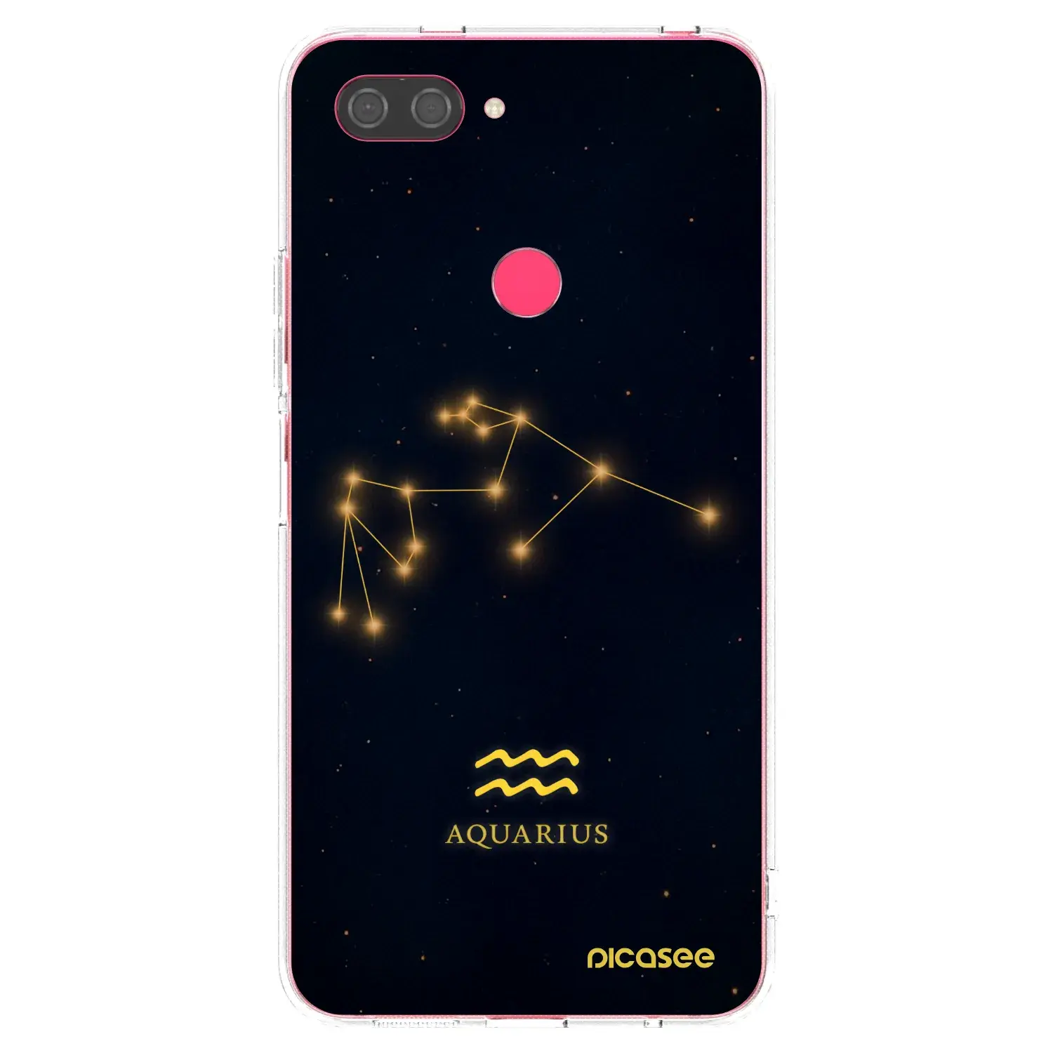 Silikonový průhledný obal pro Xiaomi Mi 8 Lite - AQUARIUS