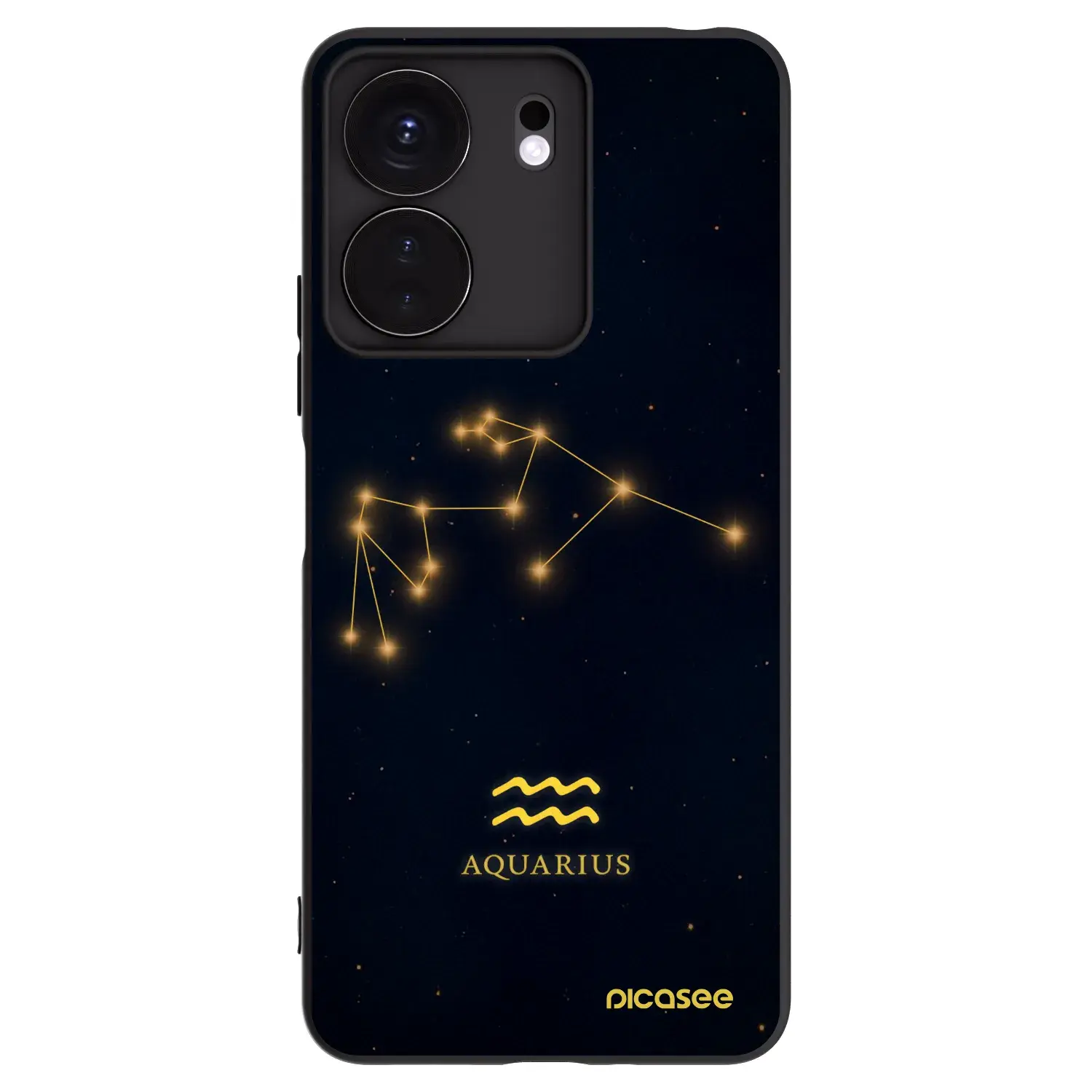Silikonový černý obal pro Xiaomi Redmi 13C 4G - AQUARIUS