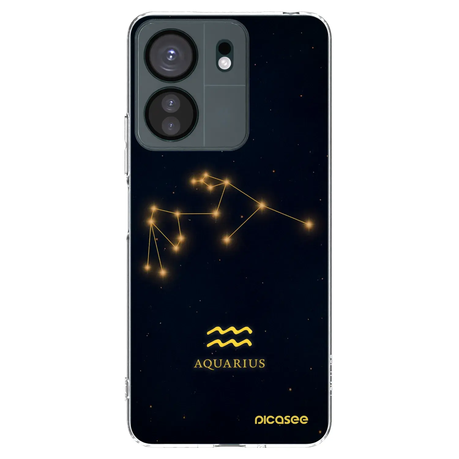 Silikonový průhledný obal pro Xiaomi Redmi 13C 4G - AQUARIUS