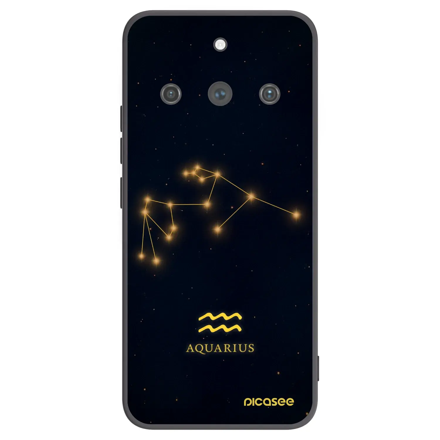 Silikonový černý obal pro Realme 11 Pro+ - AQUARIUS