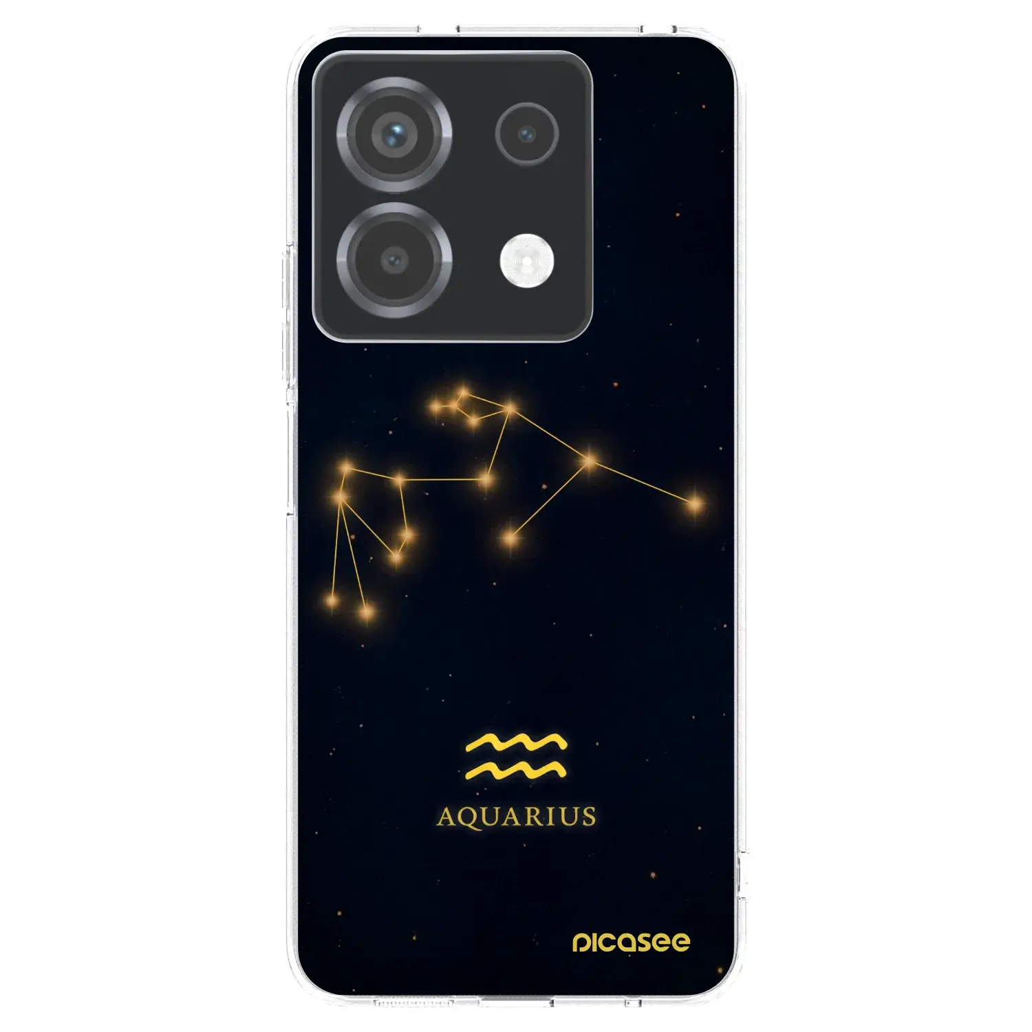 Silikonový průhledný obal pro Xiaomi Poco X6 - AQUARIUS