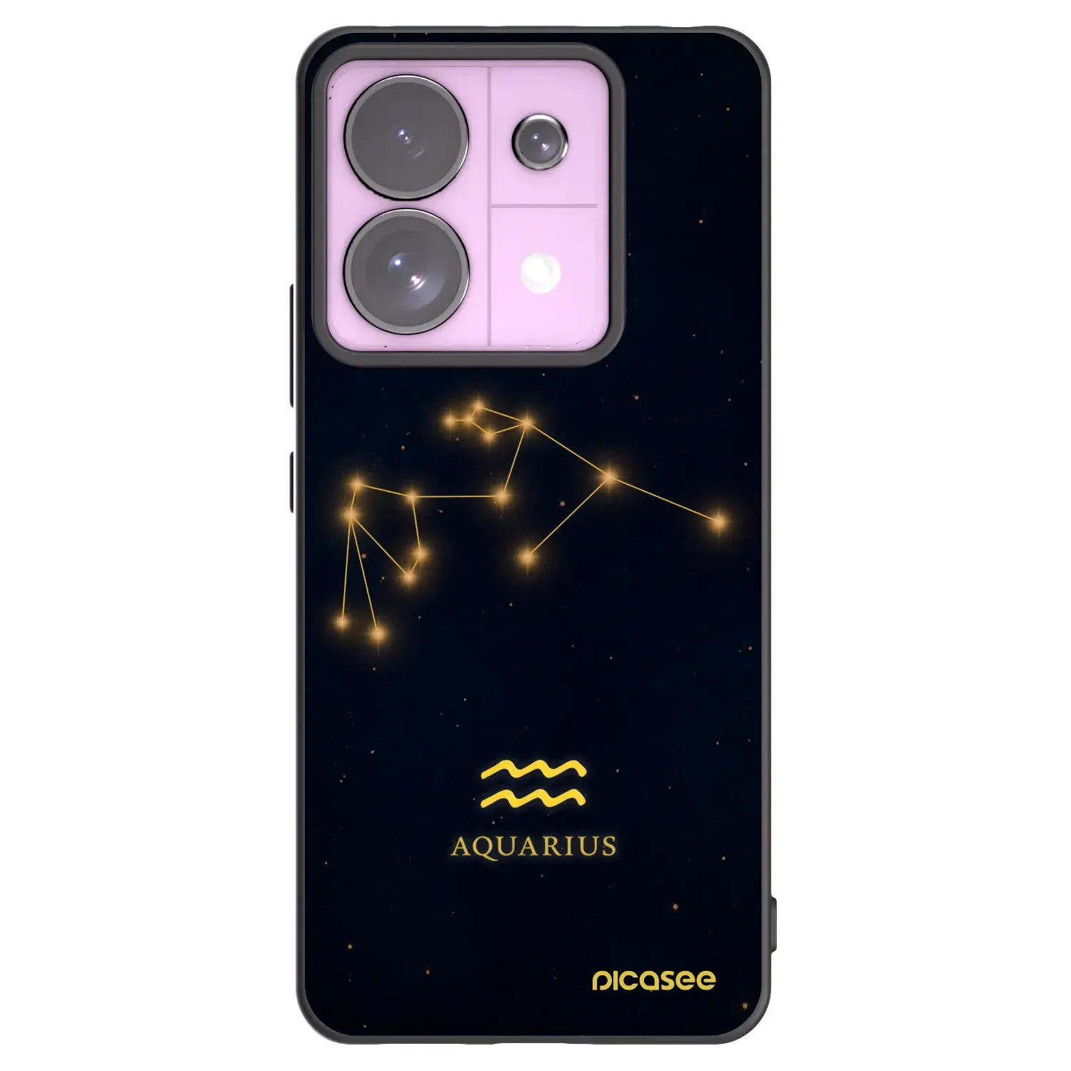Silikonový černý obal pro Xiaomi Redmi Note 13 Pro 5G - AQUARIUS