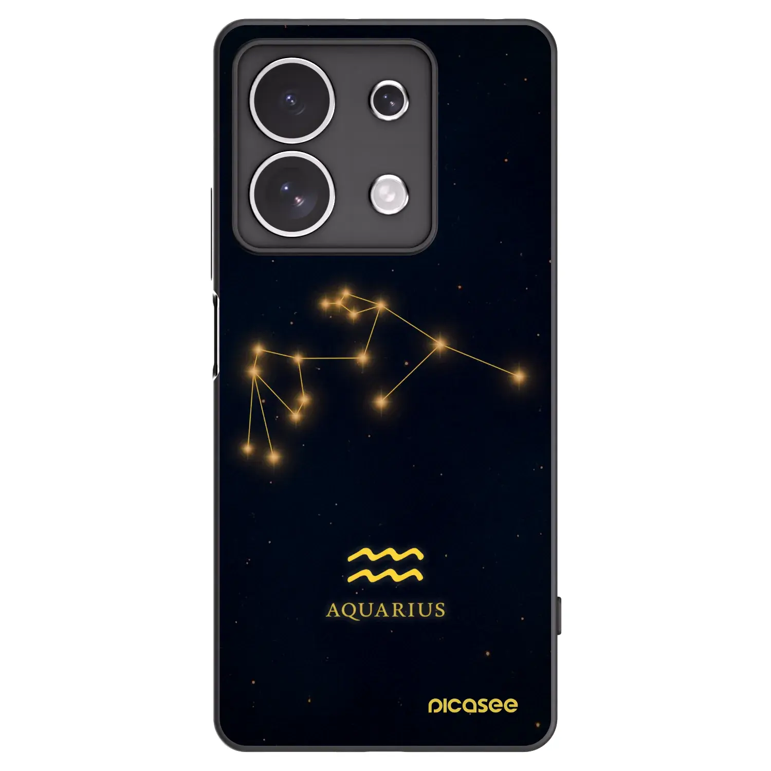 Silikonový černý obal pro Xiaomi Redmi Note 13 4G - AQUARIUS