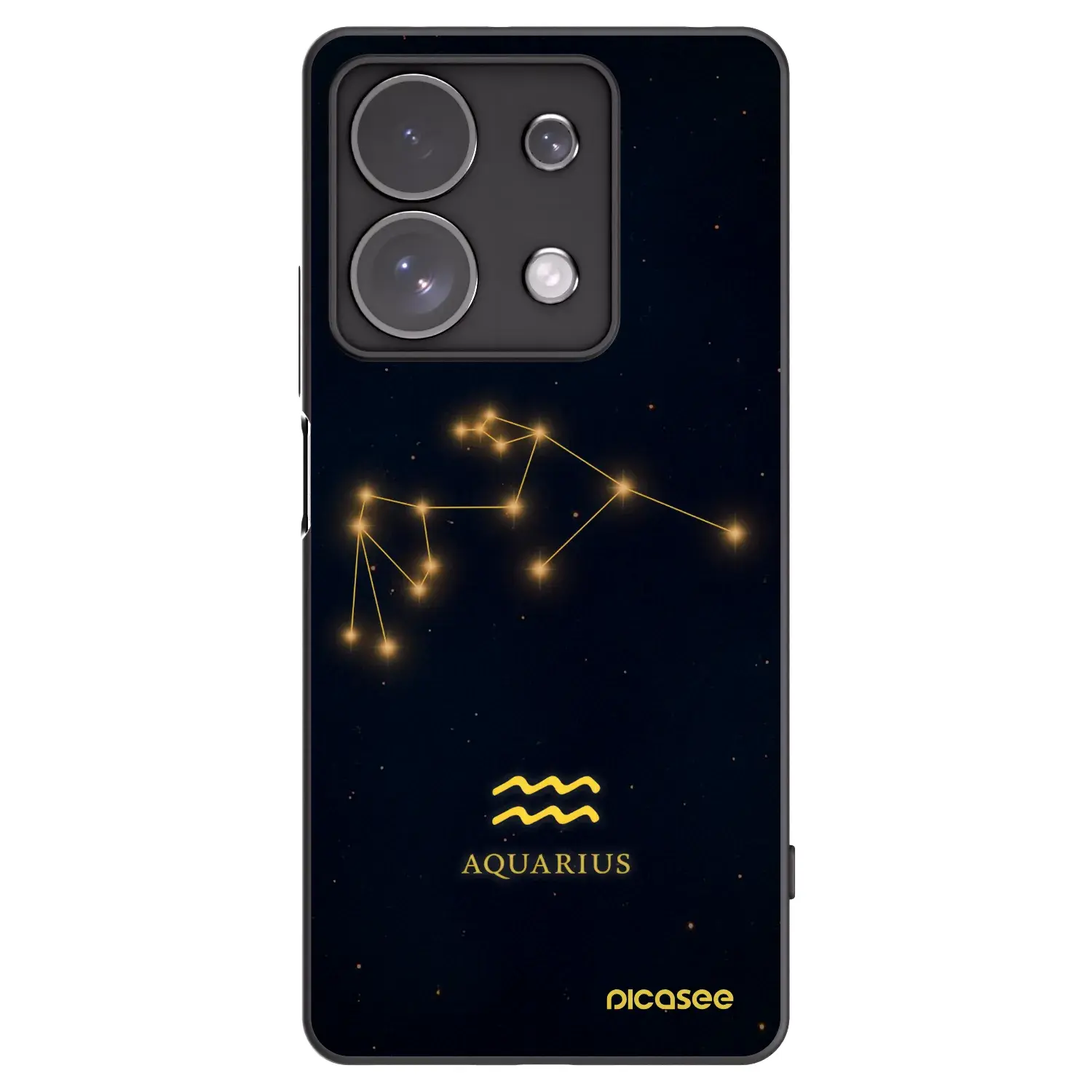 Silikonový černý obal pro Xiaomi Redmi Note 13 Pro 4G - AQUARIUS