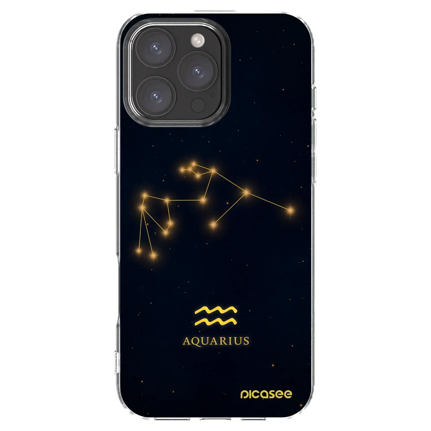 Silikonový průhledný obal pro Apple iPhone 16 Pro Max - AQUARIUS