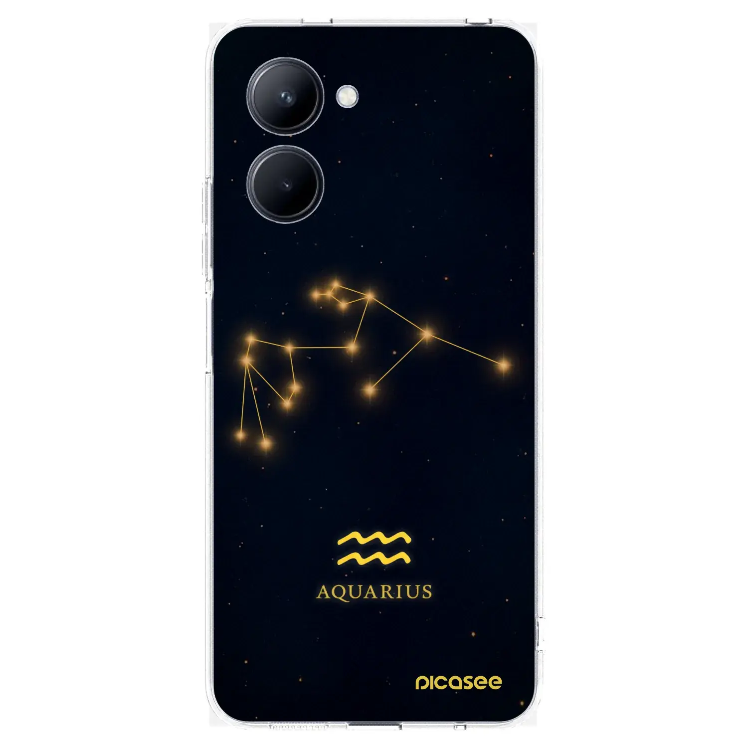 Silikonový průhledný obal pro Realme C33 (2023) - AQUARIUS