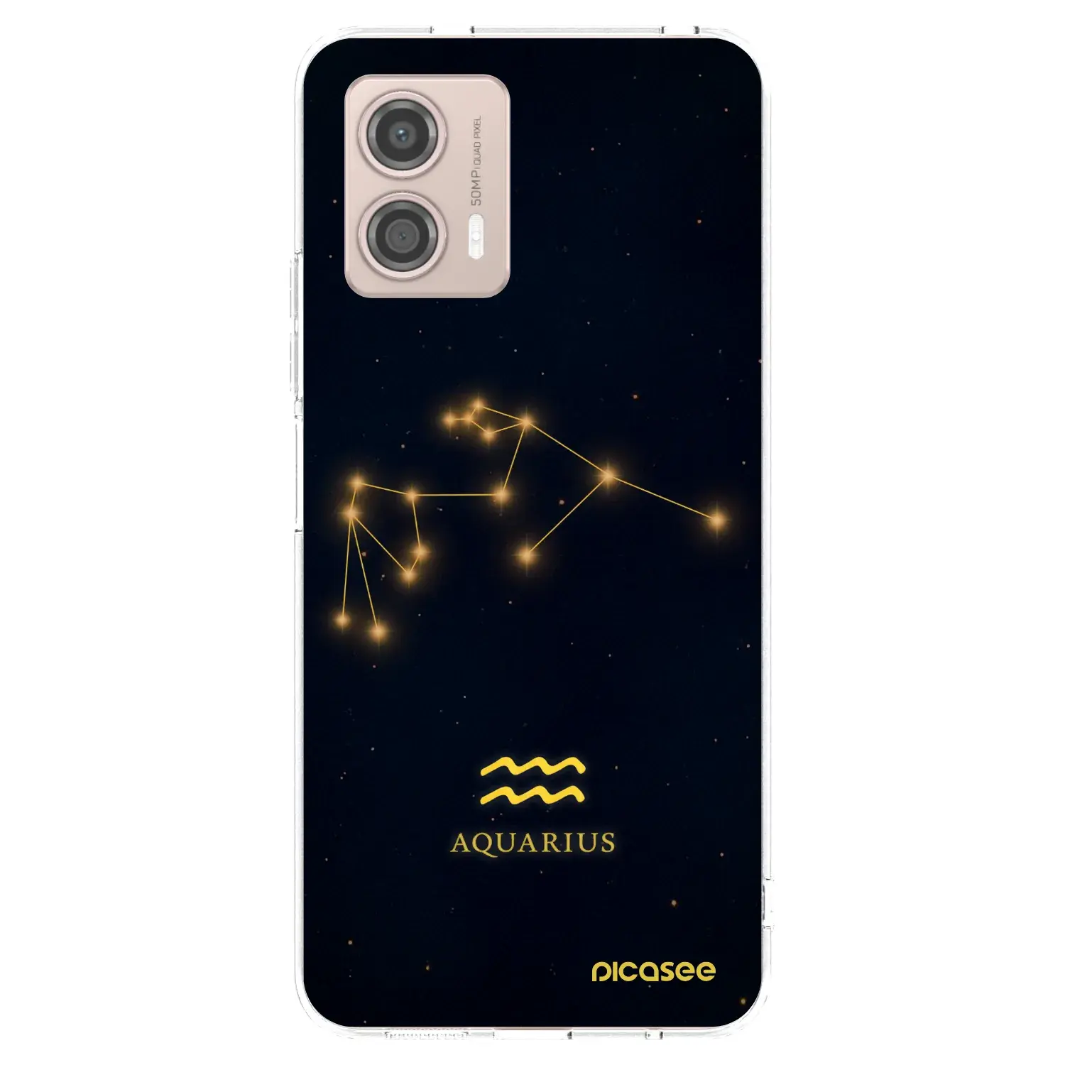 Silikonový průhledný obal pro Motorola Moto G53 5G - AQUARIUS