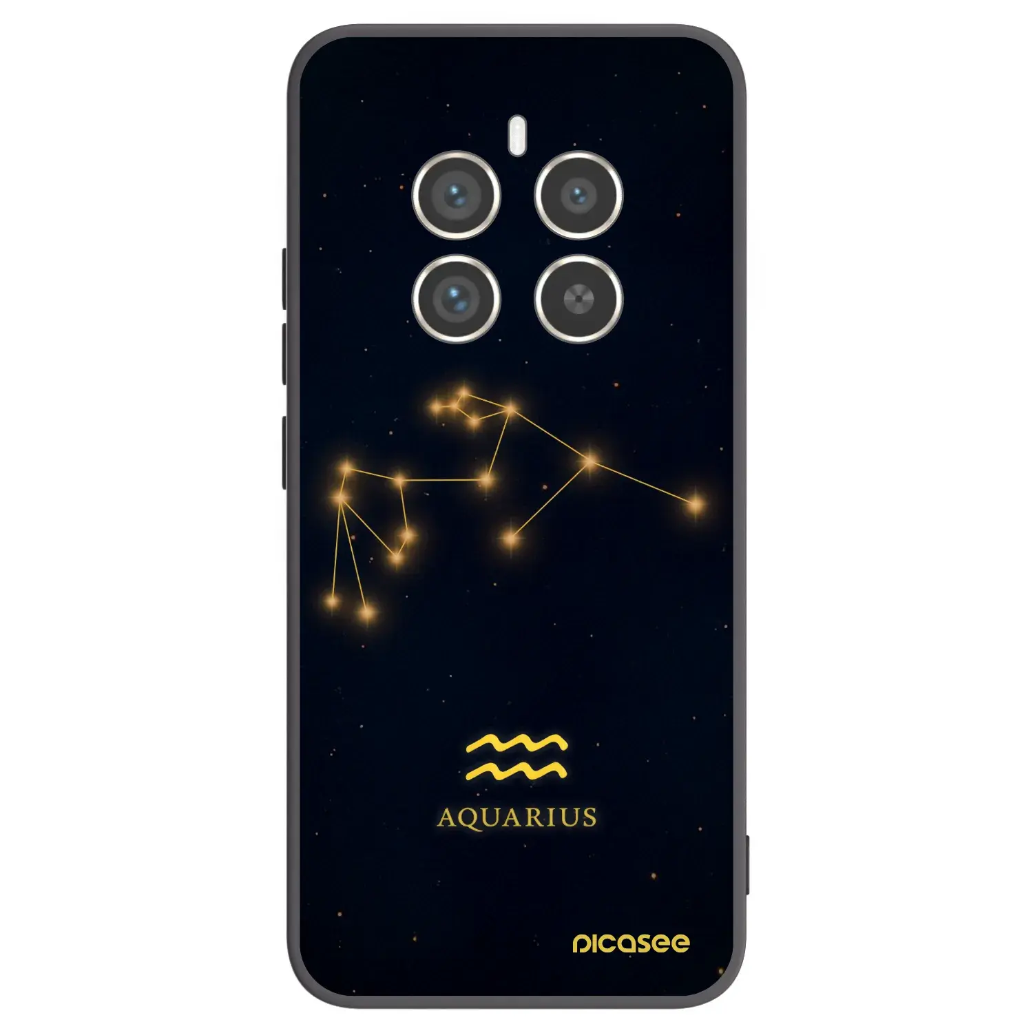 Silikonový černý obal pro Realme 12 Pro 5G - AQUARIUS