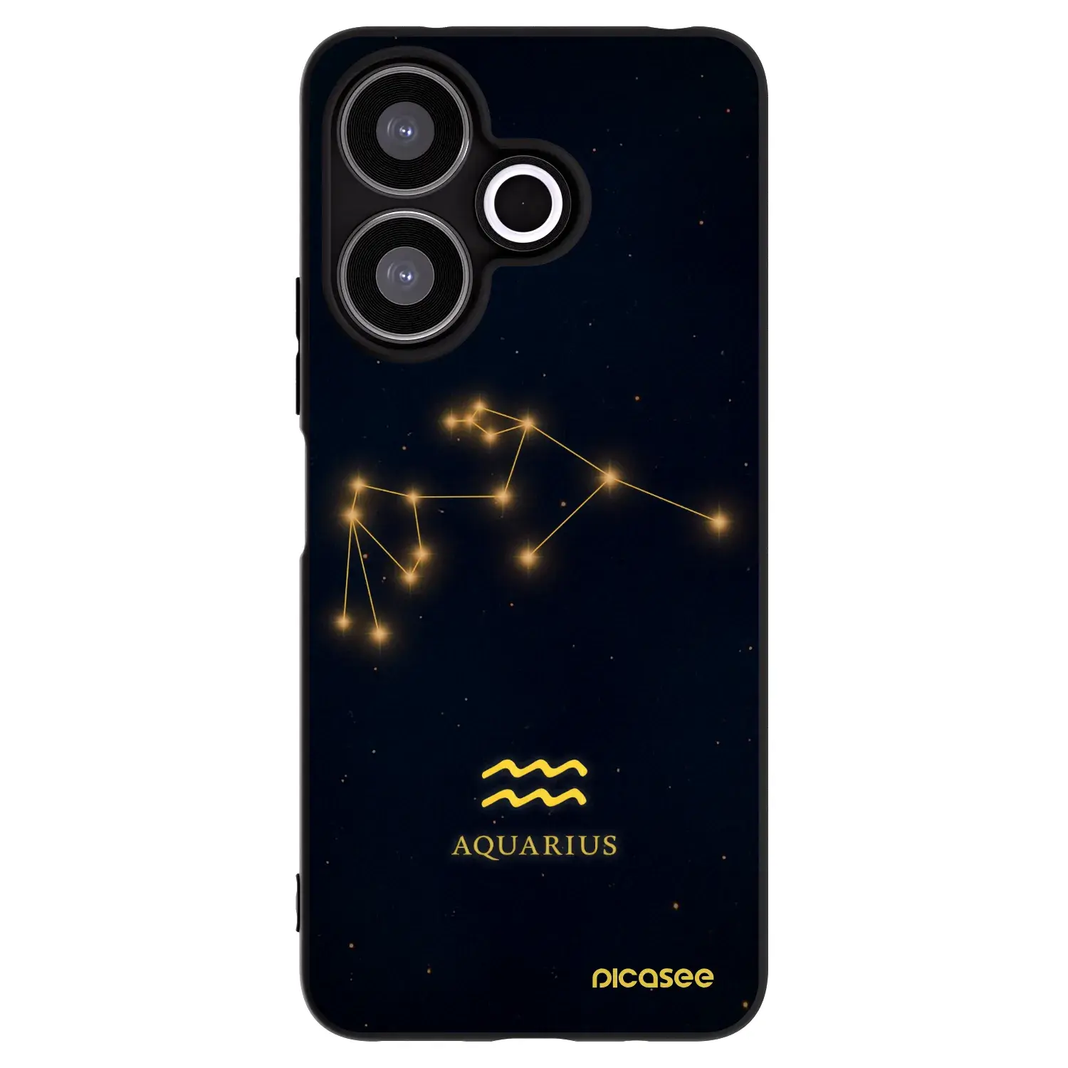 Silikonový černý obal pro Xiaomi Redmi 13 4G - AQUARIUS