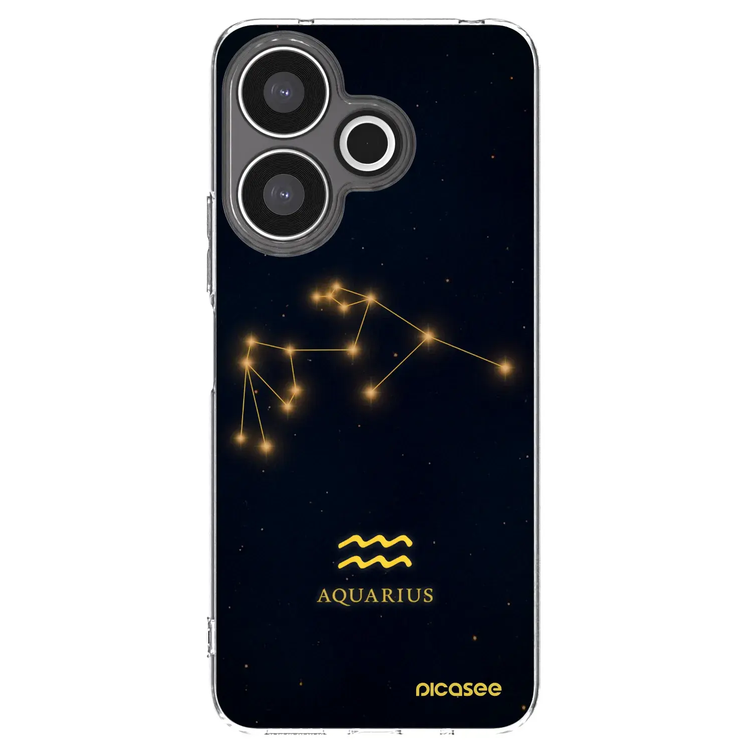 Silikonový průhledný obal pro Xiaomi Redmi 13 4G - AQUARIUS