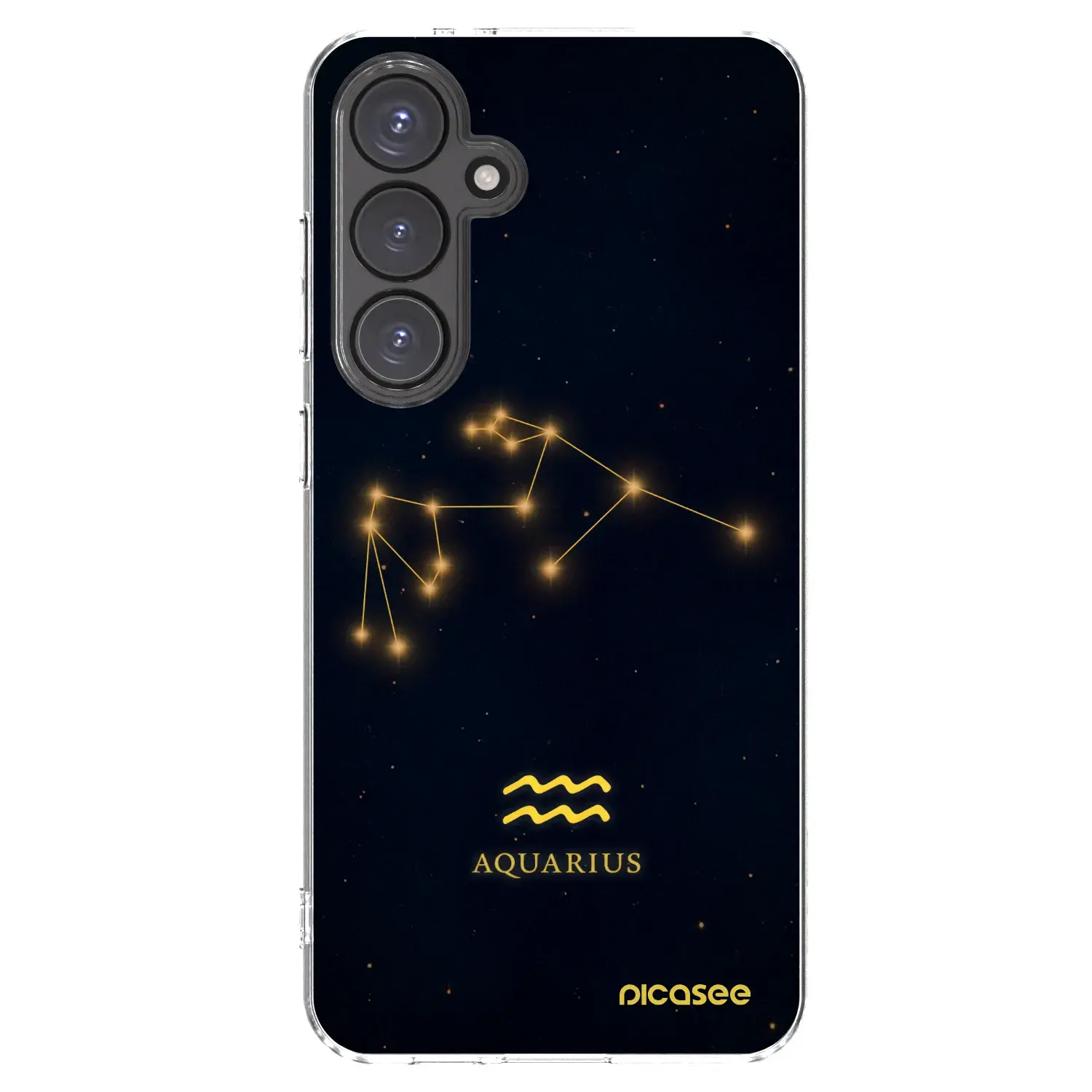 Silikonový průhledný obal pro Samsung Galaxy S24 FE S721B - AQUARIUS