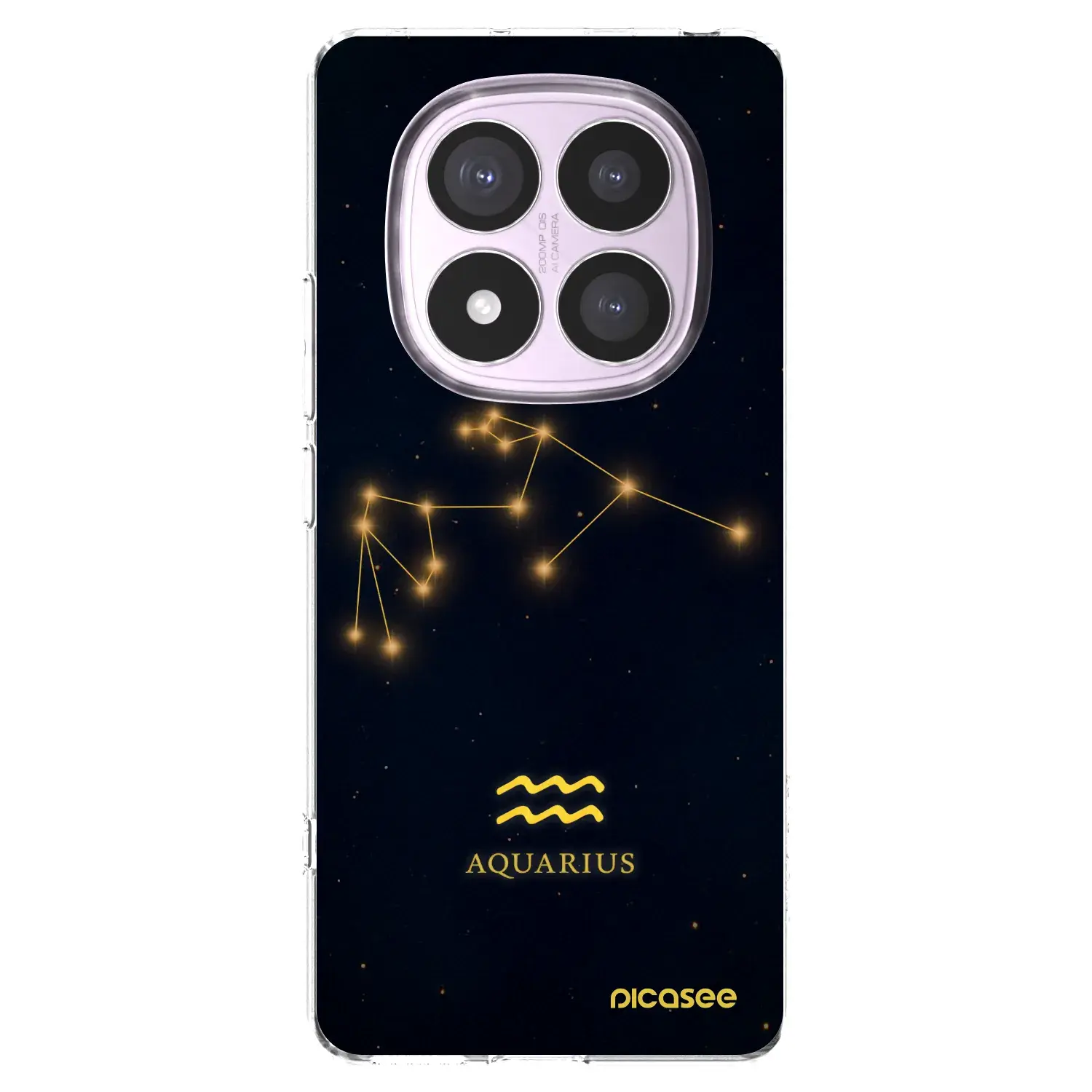 Silikonový průhledný obal pro Xiaomi Redmi Note 14 Pro 5G - AQUARIUS