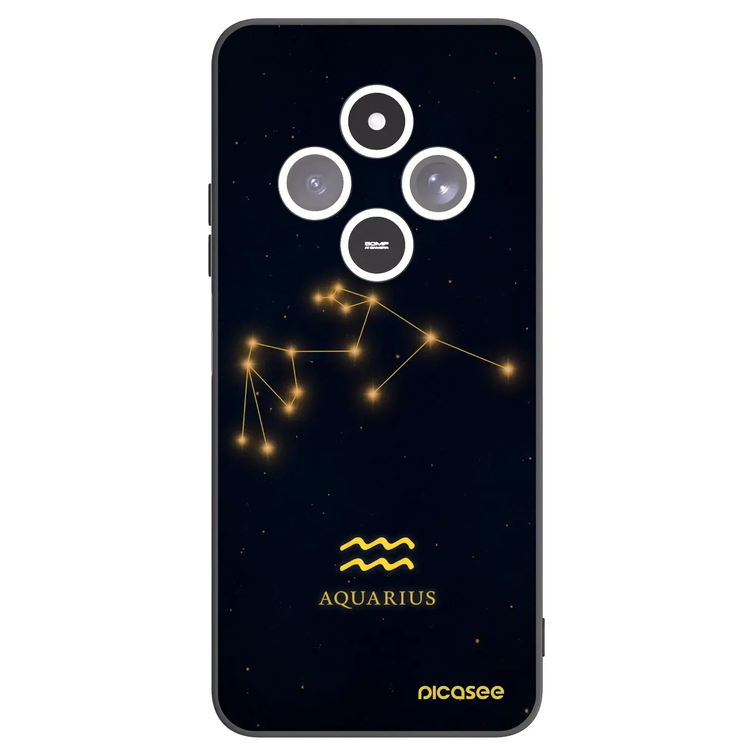 Silikonový černý obal pro Xiaomi Redmi 14C - AQUARIUS