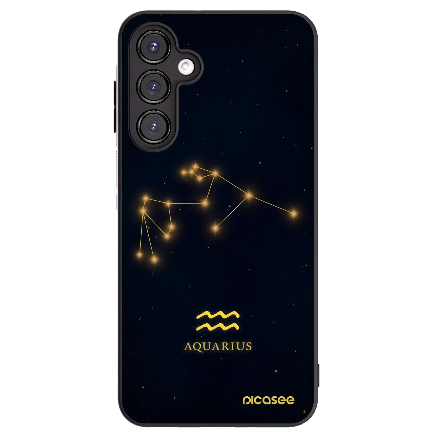 Silikonový černý obal pro Samsung Galaxy A16 5G - AQUARIUS