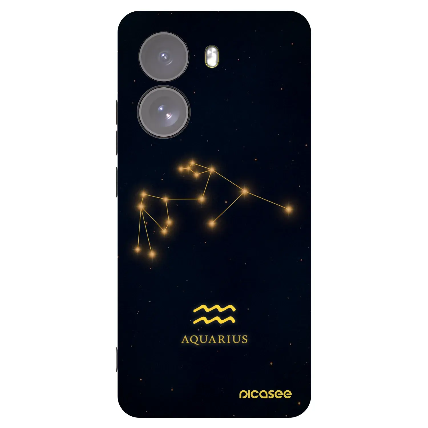Silikonový černý obal pro Xiaomi Poco X7 - AQUARIUS