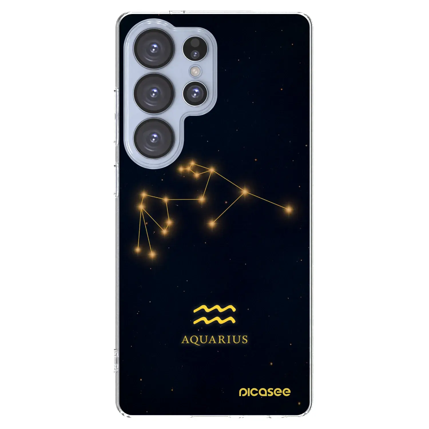 Silikonový průhledný obal pro Samsung Galaxy S25 Ultra 5G - AQUARIUS