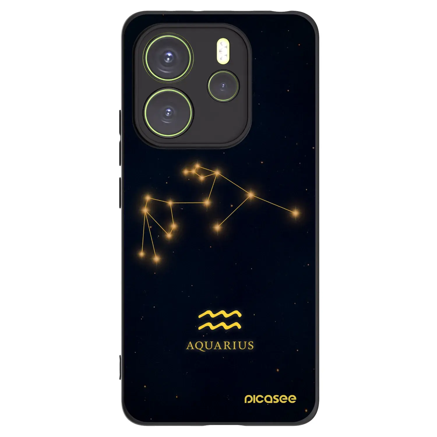 Silikonový černý obal pro Xiaomi Redmi Note 14 4G - AQUARIUS