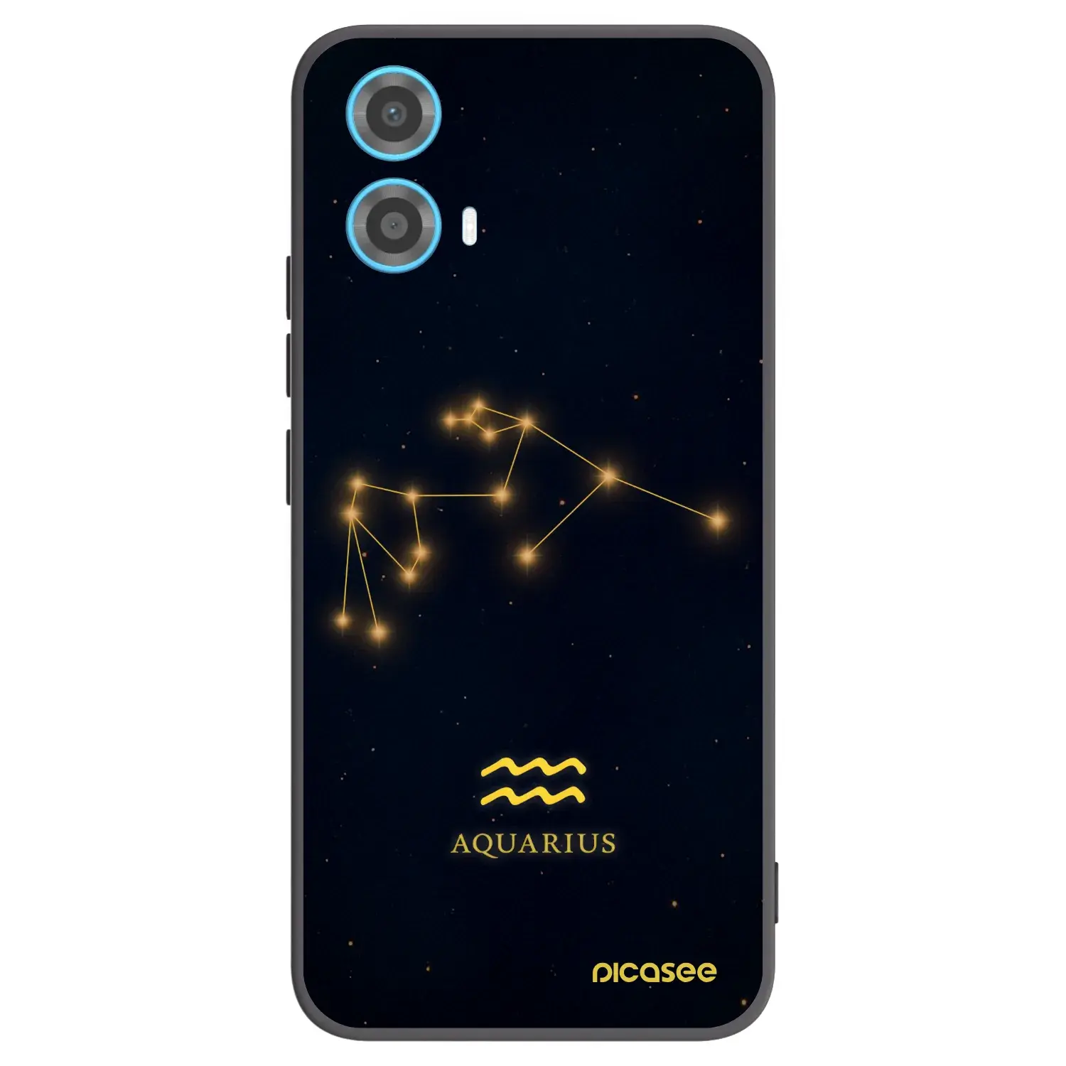 Silikonový černý obal pro Motorola Moto G34 5G - AQUARIUS