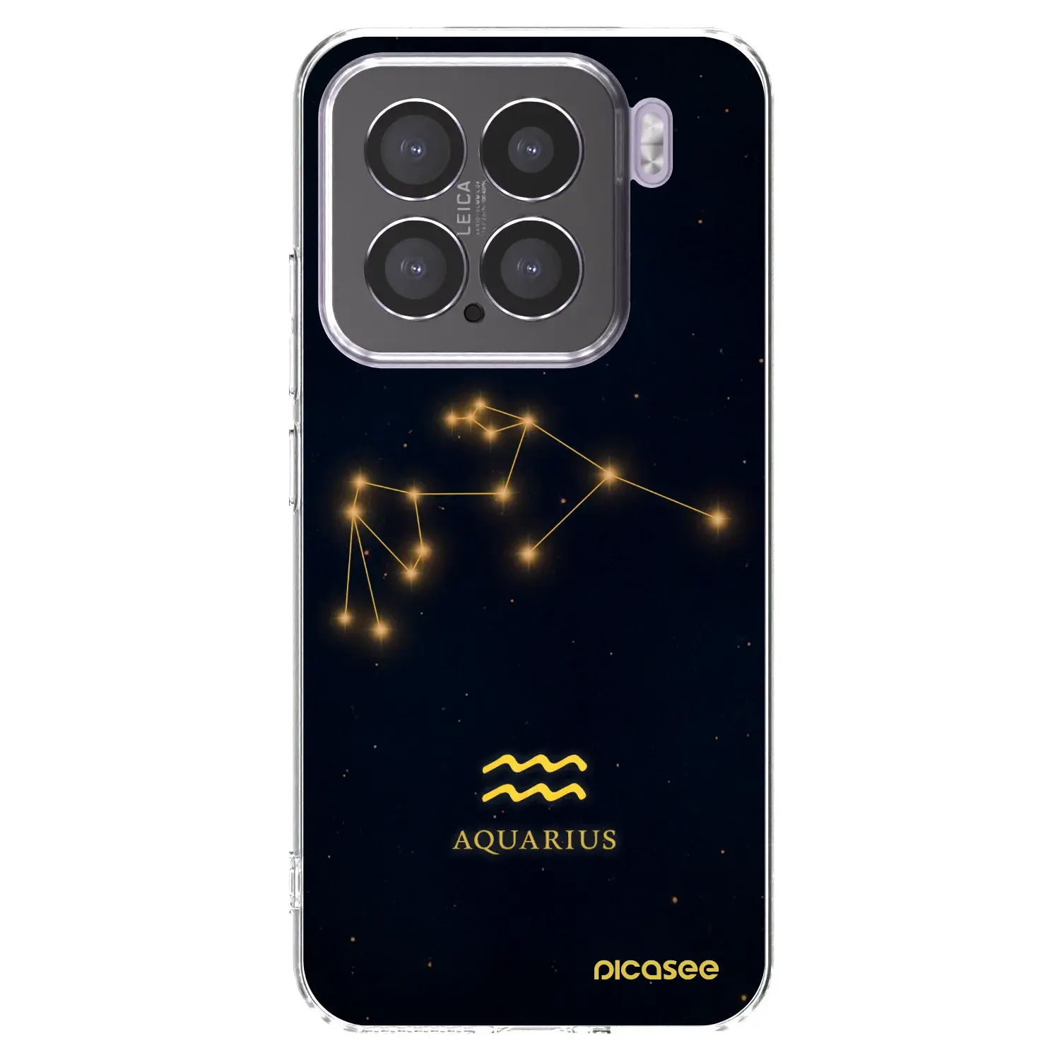 Silikonový průhledný obal pro Xiaomi 15 - AQUARIUS