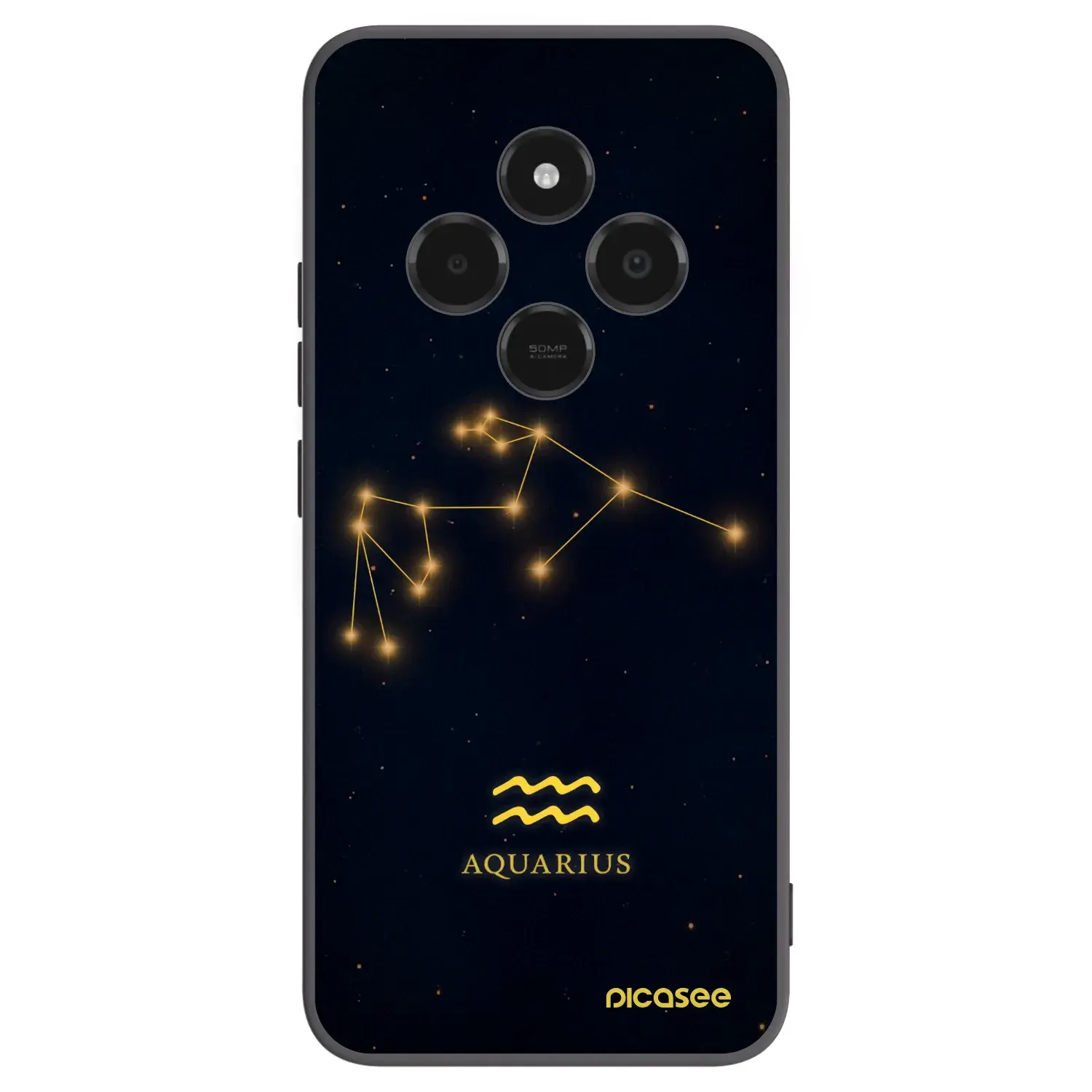 Silikonový černý obal pro Xiaomi Poco C75 - AQUARIUS