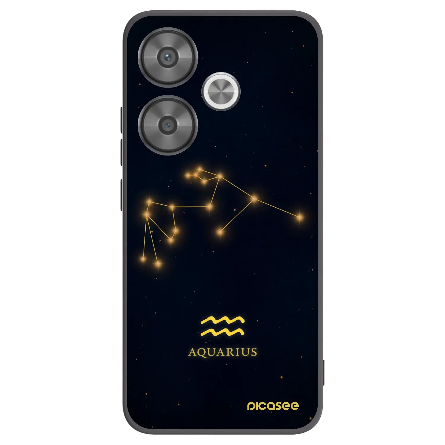 Silikonový černý obal pro Xiaomi Poco F6 - AQUARIUS