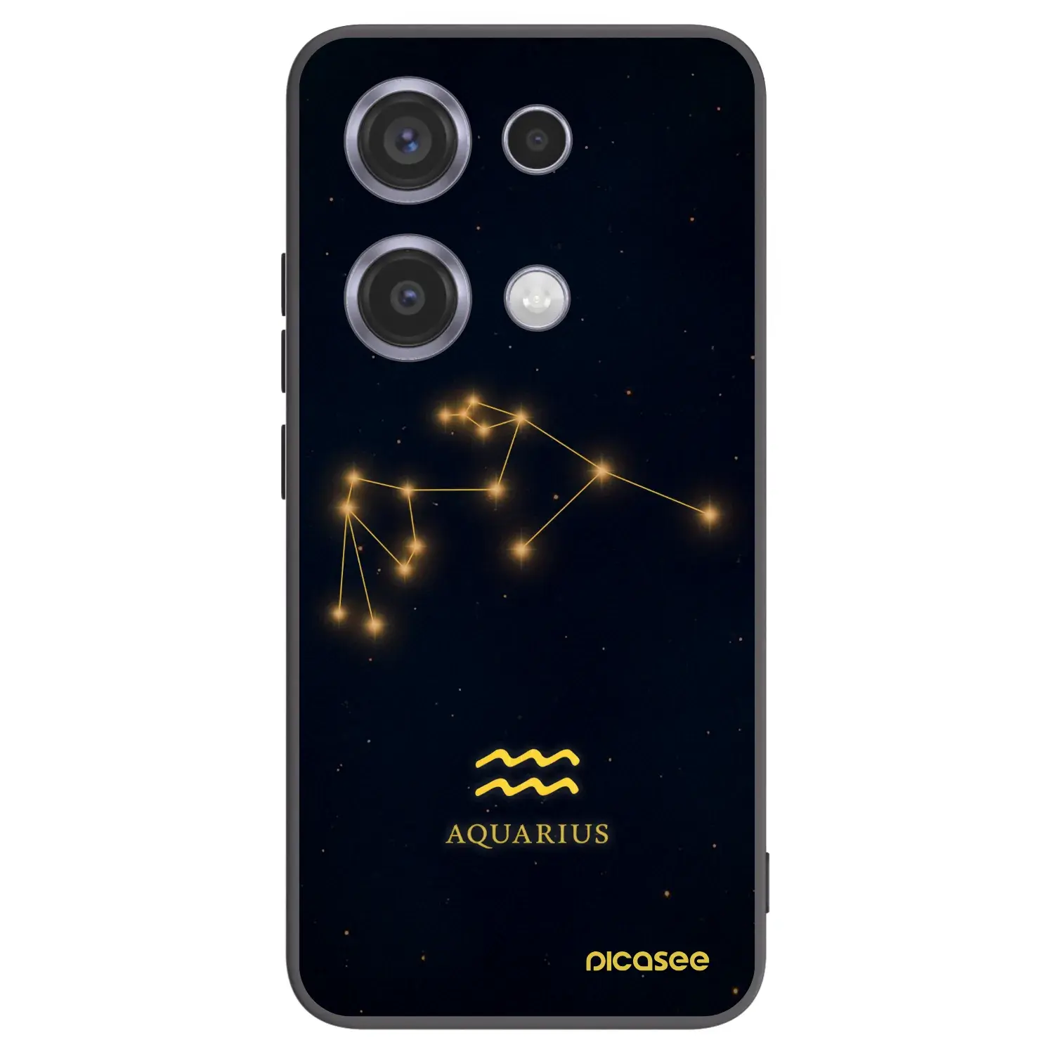Silikonový černý obal pro Xiaomi Redmi Note 14S - AQUARIUS
