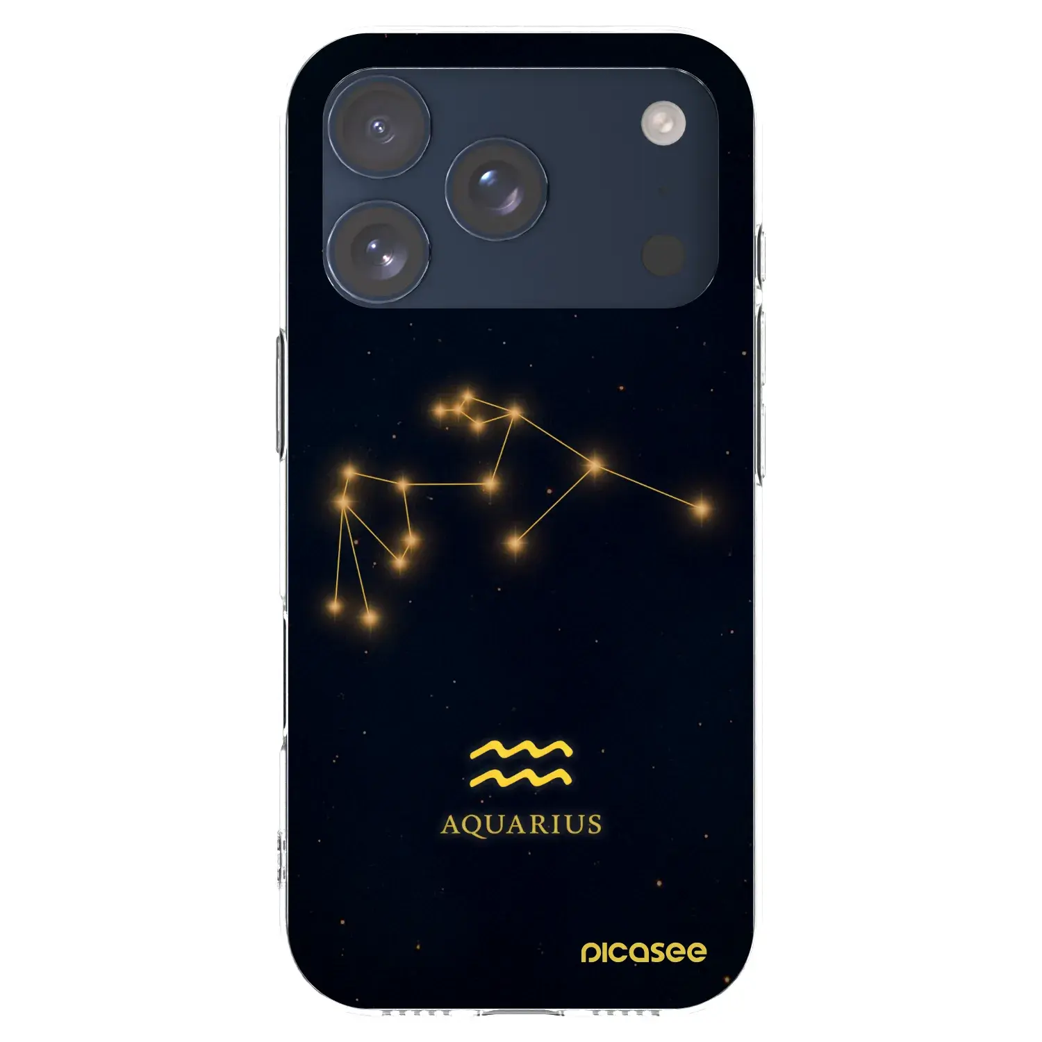 Silikonový průhledný obal pro Apple iPhone 17 Pro - AQUARIUS