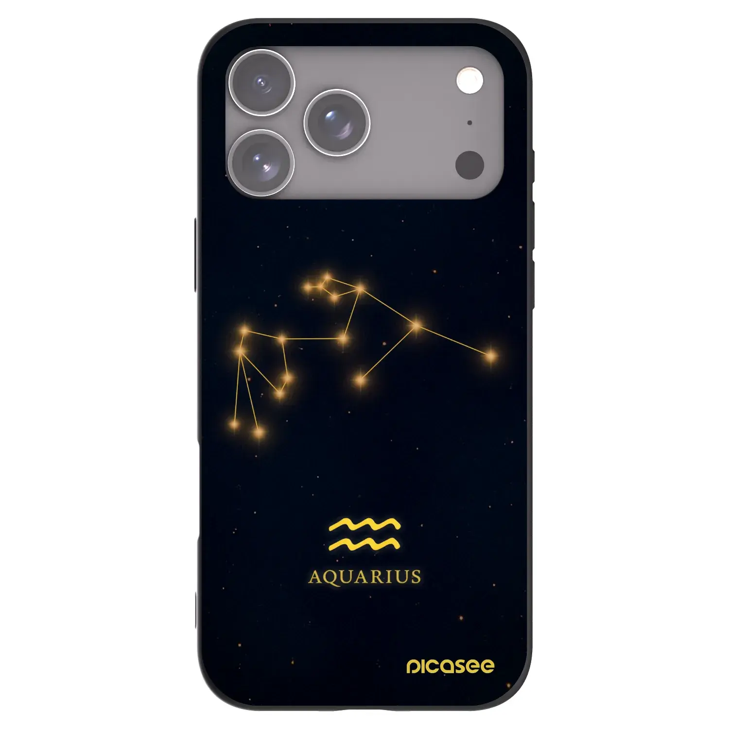 Silikonový černý obal pro Apple iPhone 17 Pro Max - AQUARIUS